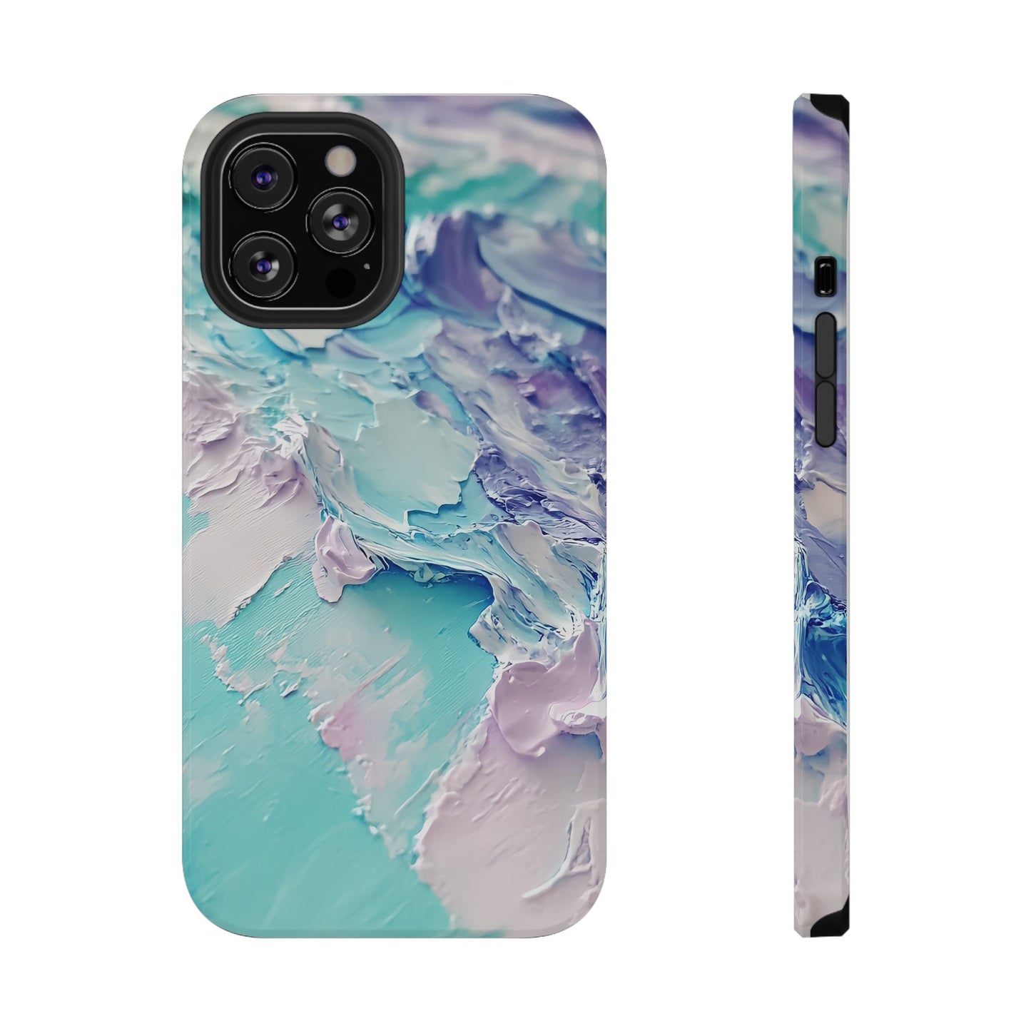 Aqua Abstract Impact-Resistant Phone Case