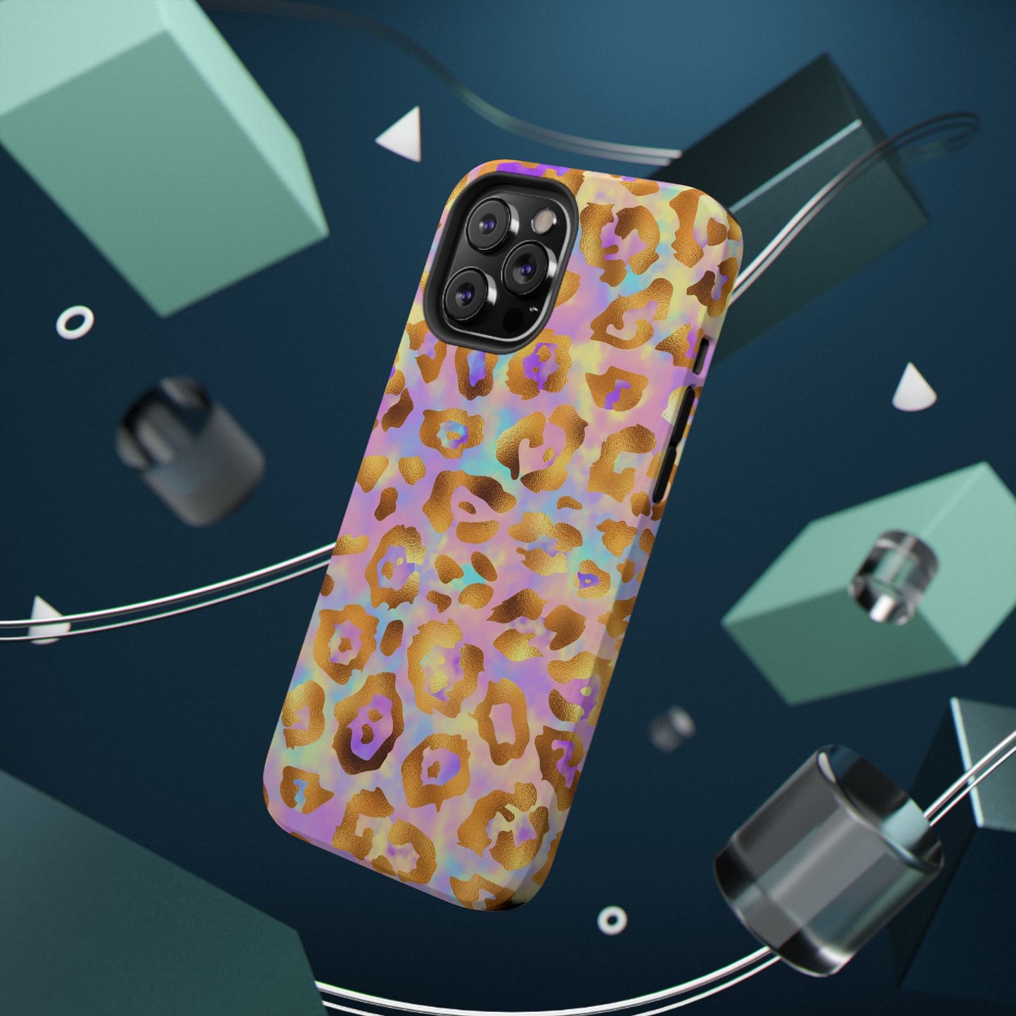 Leopard Print Impact-Resistant Phone Case