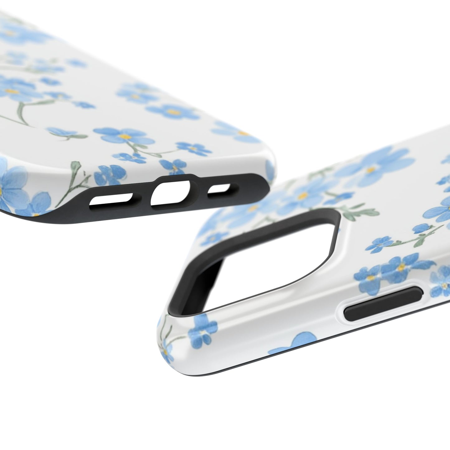 Blue Flower Design Floral Phone Case