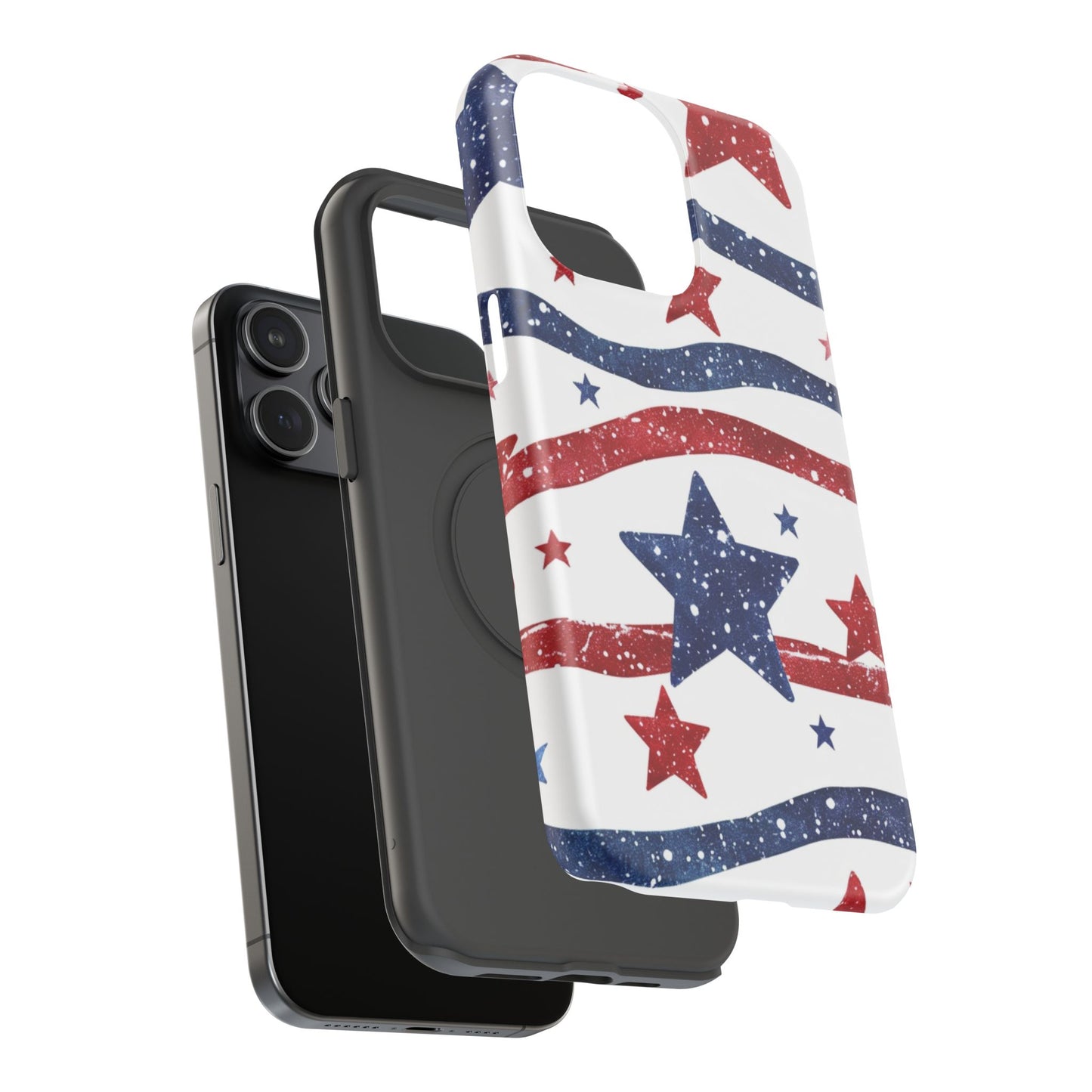 Stars & Stripes Design Impact-Resistant Phone Case