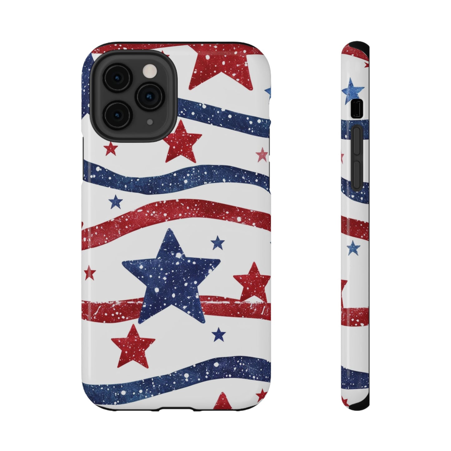 Stars & Stripes Design Impact-Resistant Phone Case