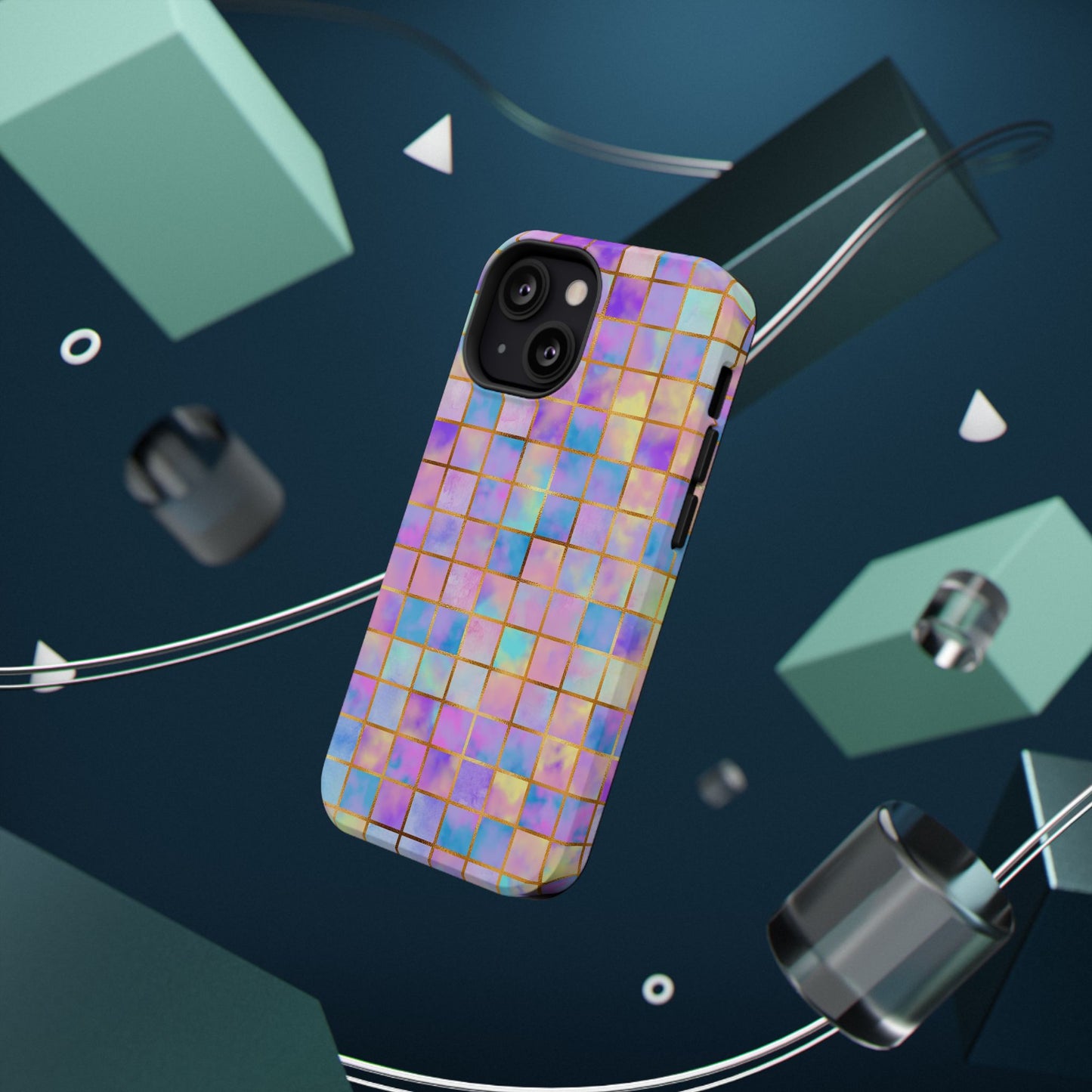 Colorful Mosaic Impact-Resistant Phone Case