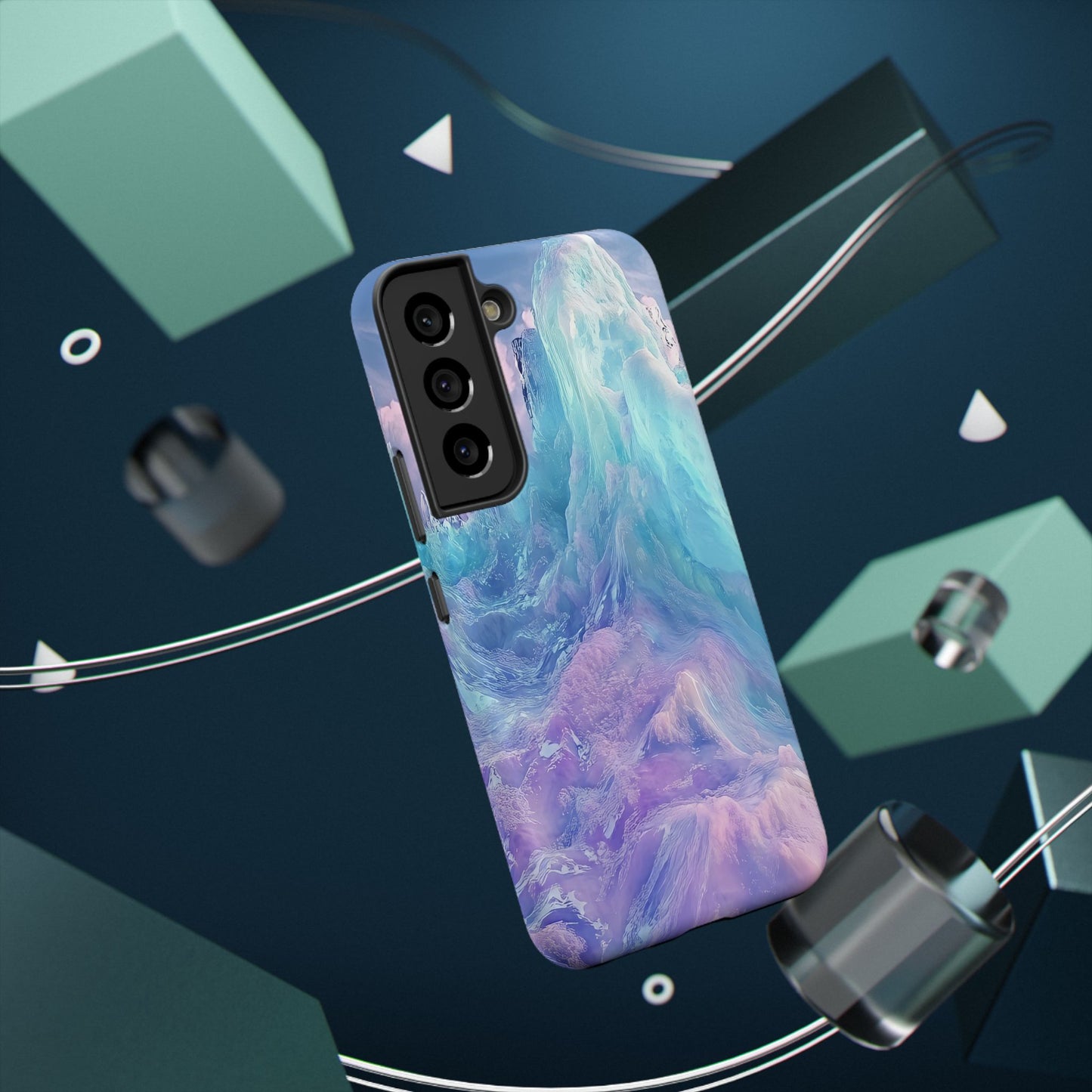 Phone Case - Colorful Abstract Waves Design