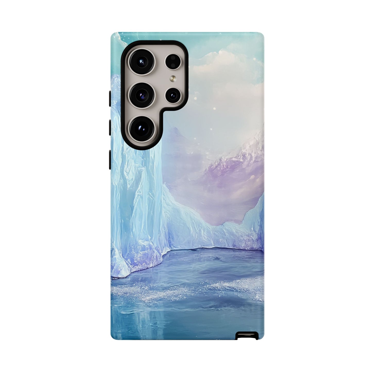 Artistic Phone Case with Iceberg Design
