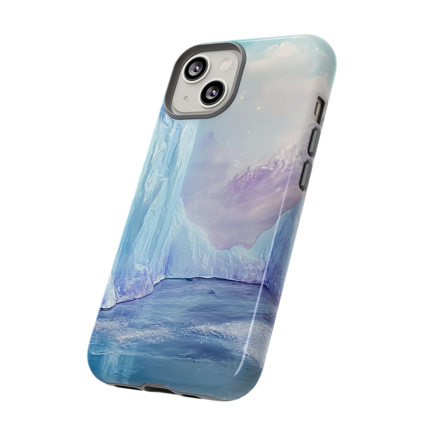 Artistic Phone Case with Iceberg Design