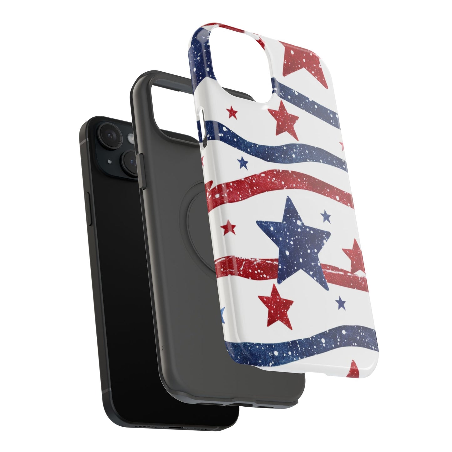 Stars & Stripes Design Impact-Resistant Phone Case