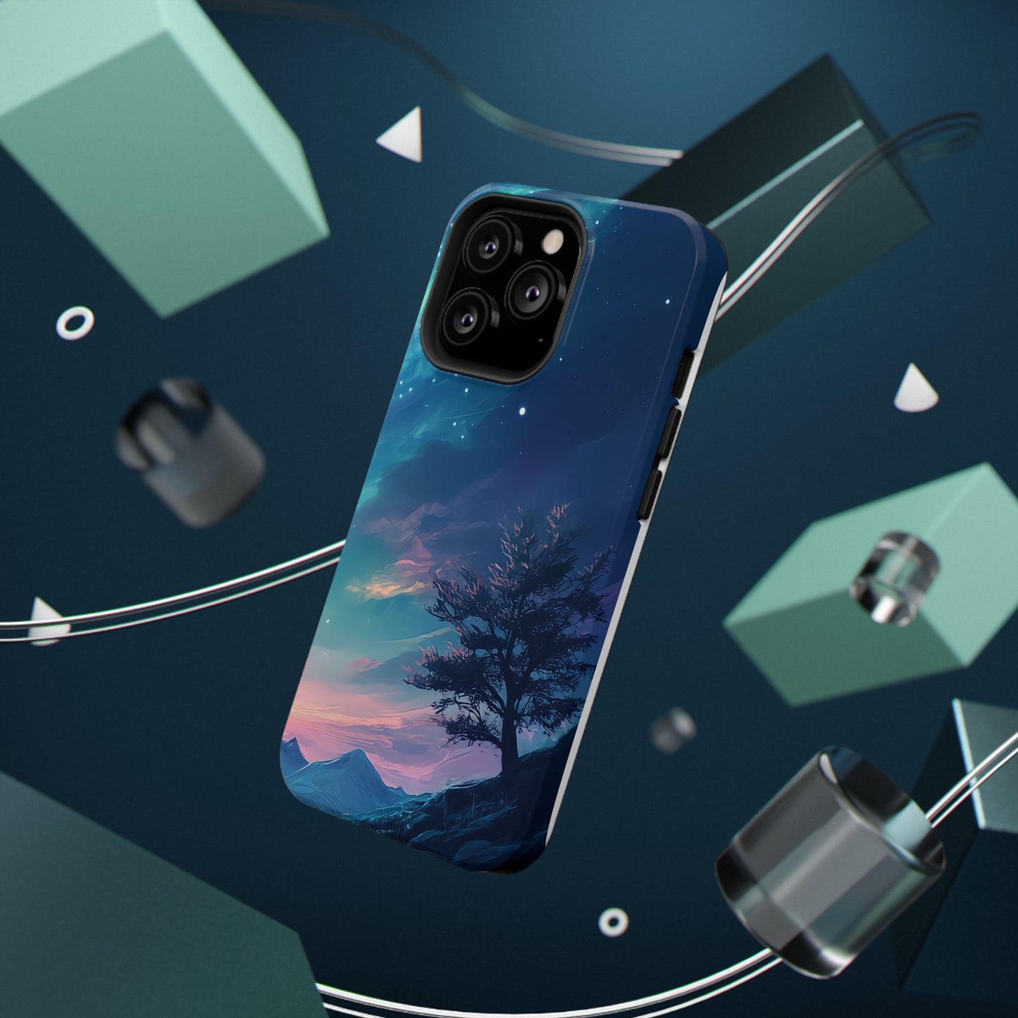 Stunning Galaxy Tree Impact-Resistant Phone Case