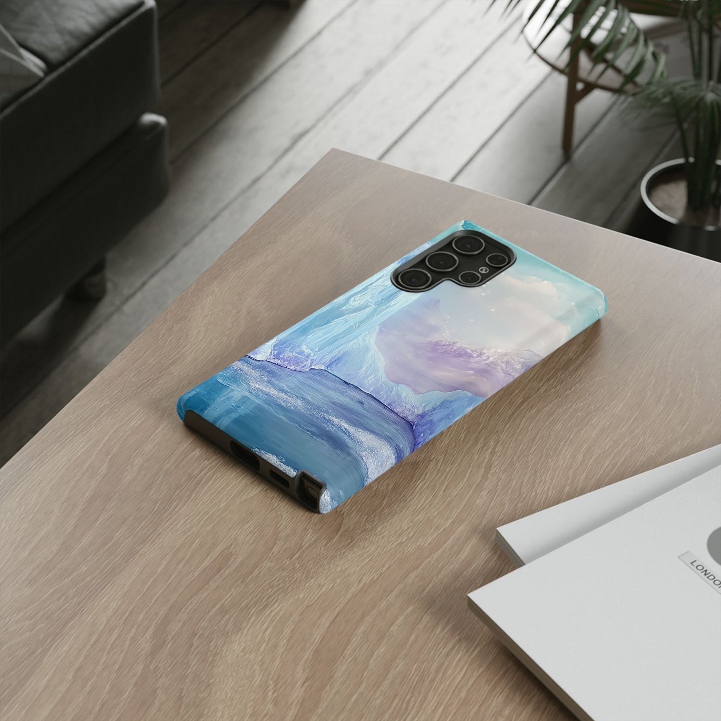Artistic Phone Case with Iceberg Design