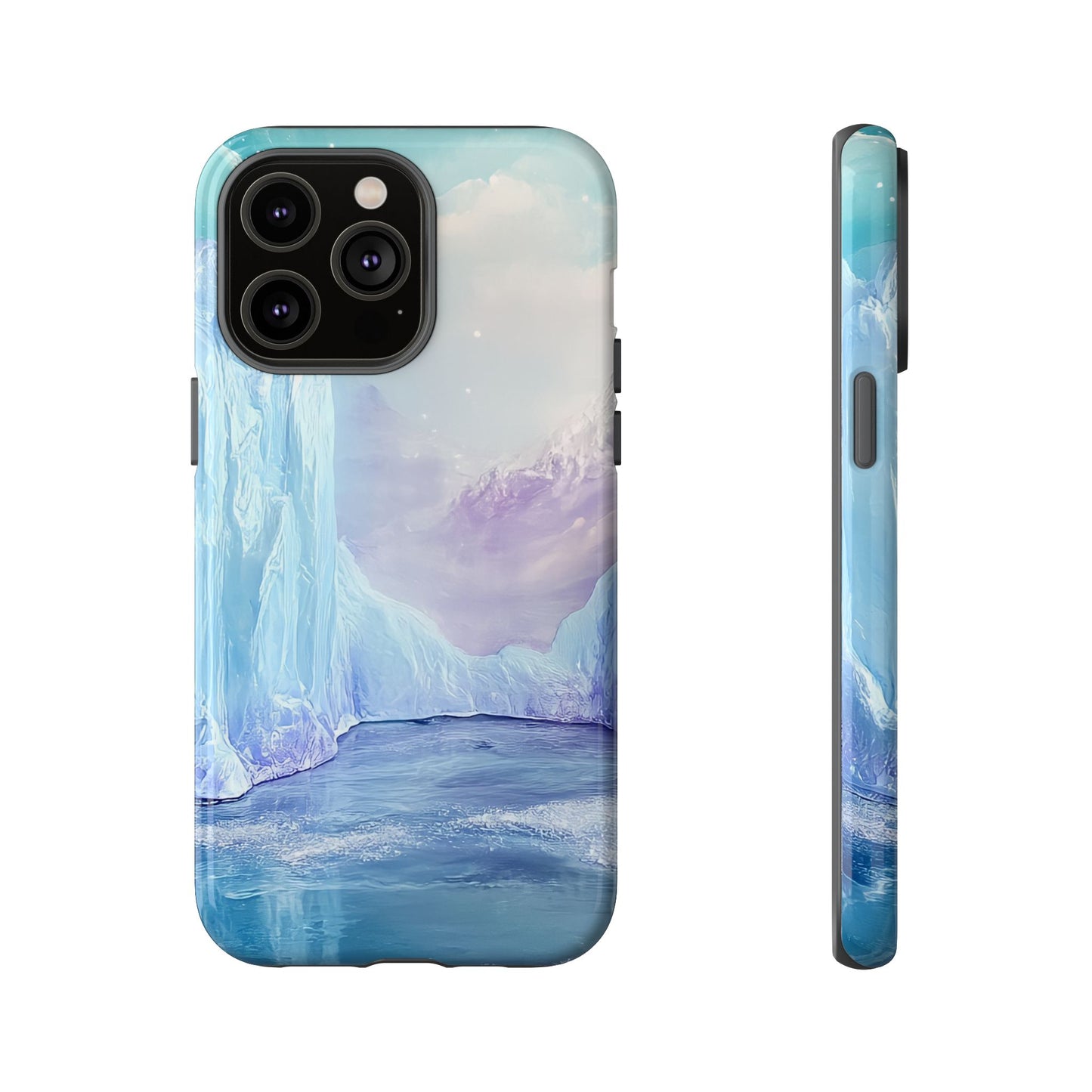 Artistic Phone Case with Iceberg Design
