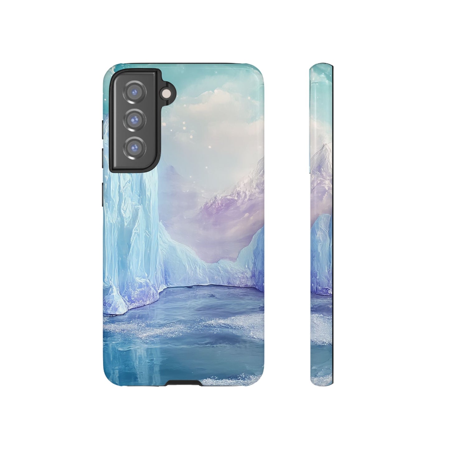 Artistic Phone Case with Iceberg Design