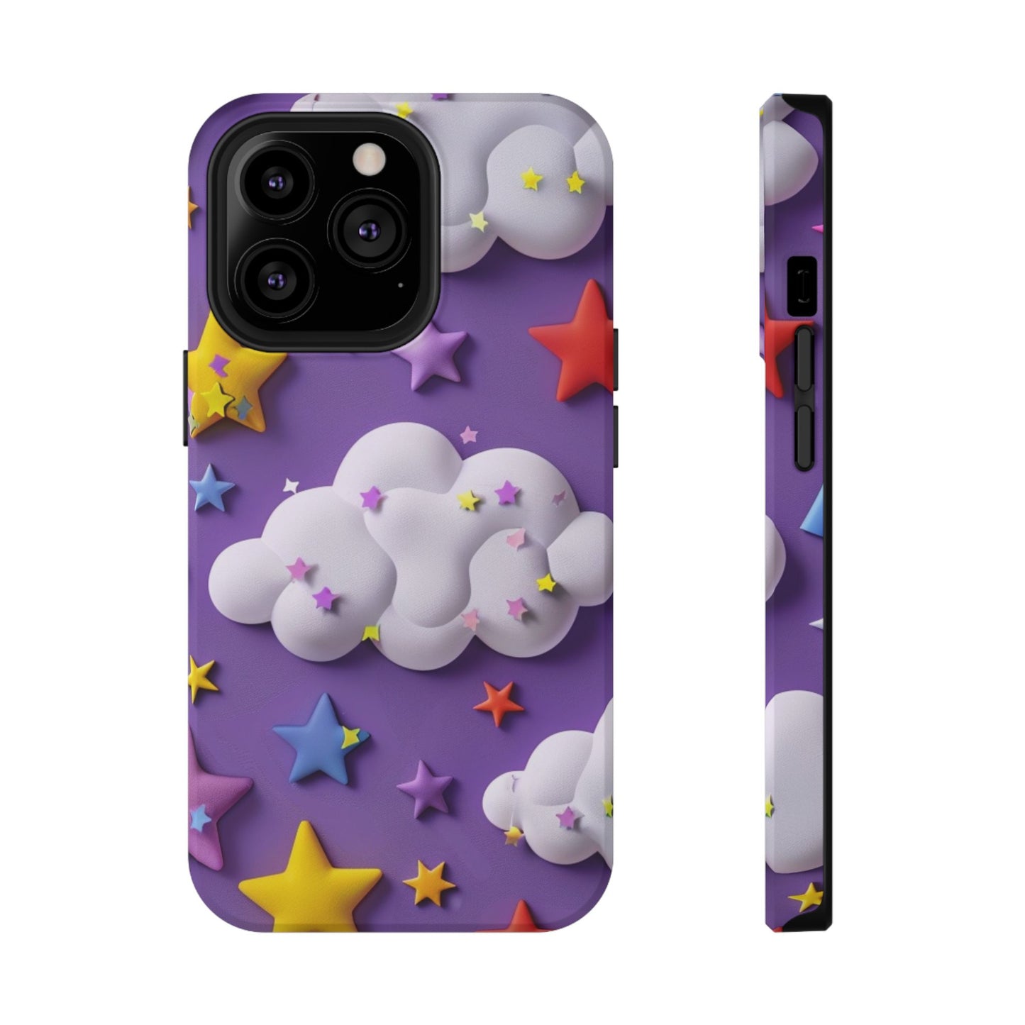 Colorful Cloud & Star Phone Case