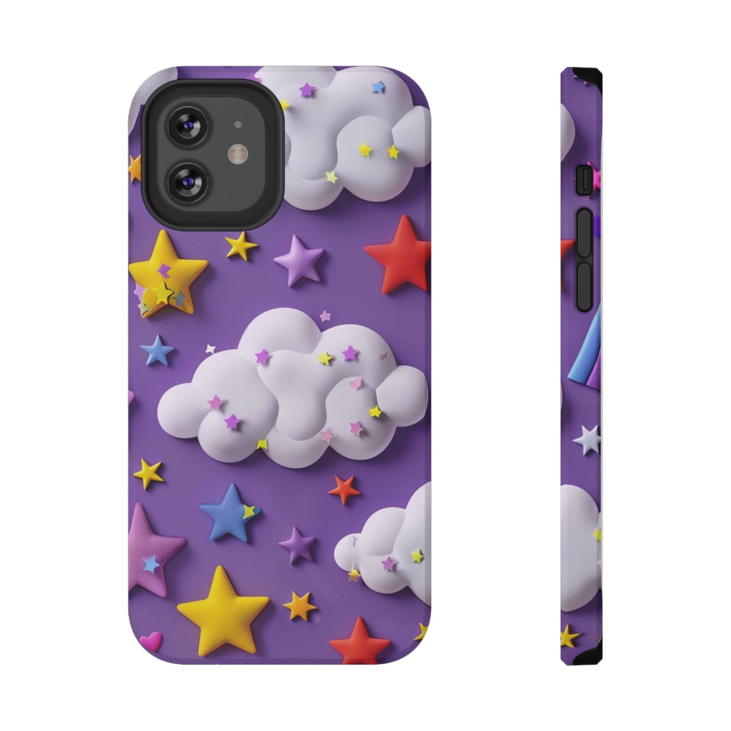 Colorful Cloud & Star Phone Case