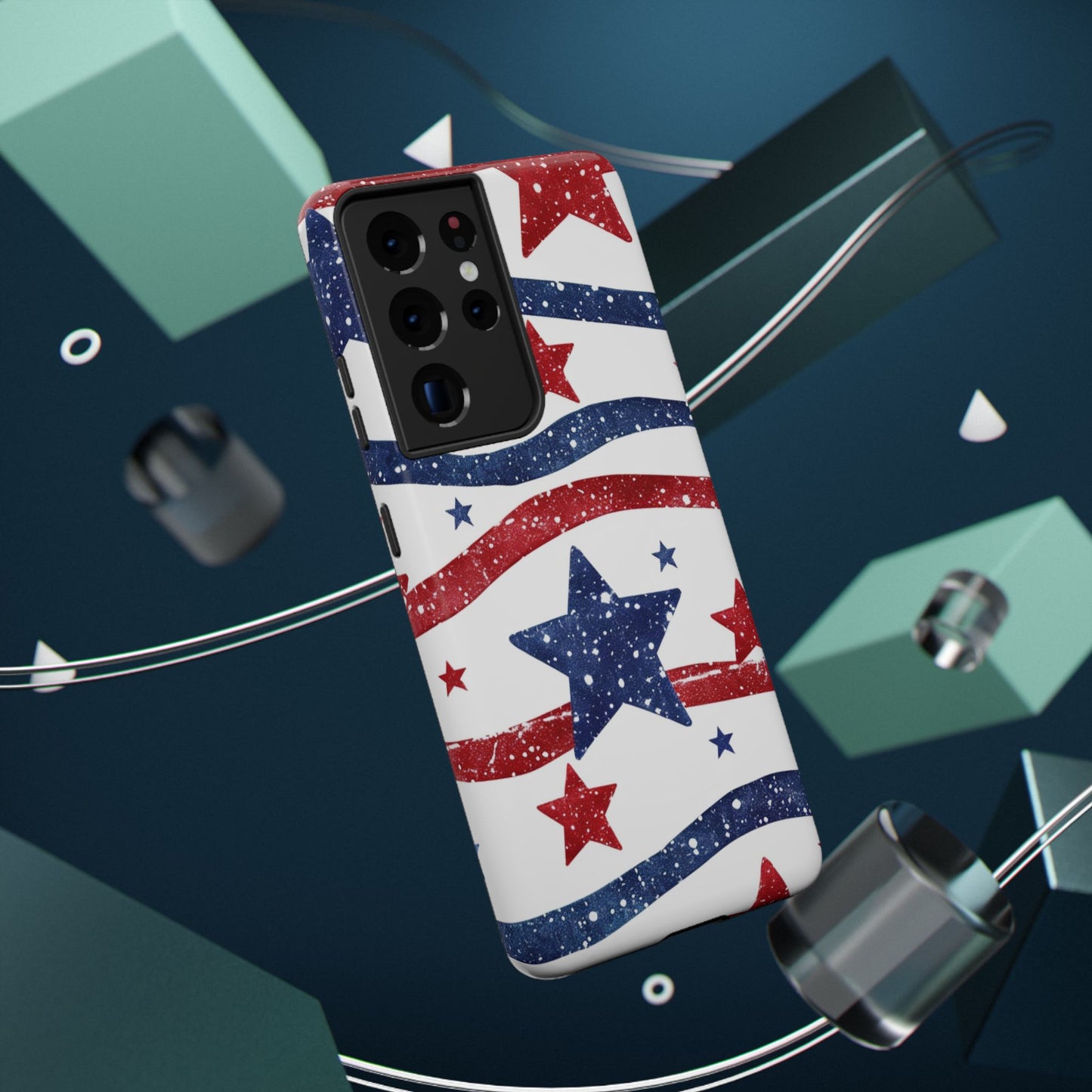 Stars & Stripes Design Impact-Resistant Phone Case