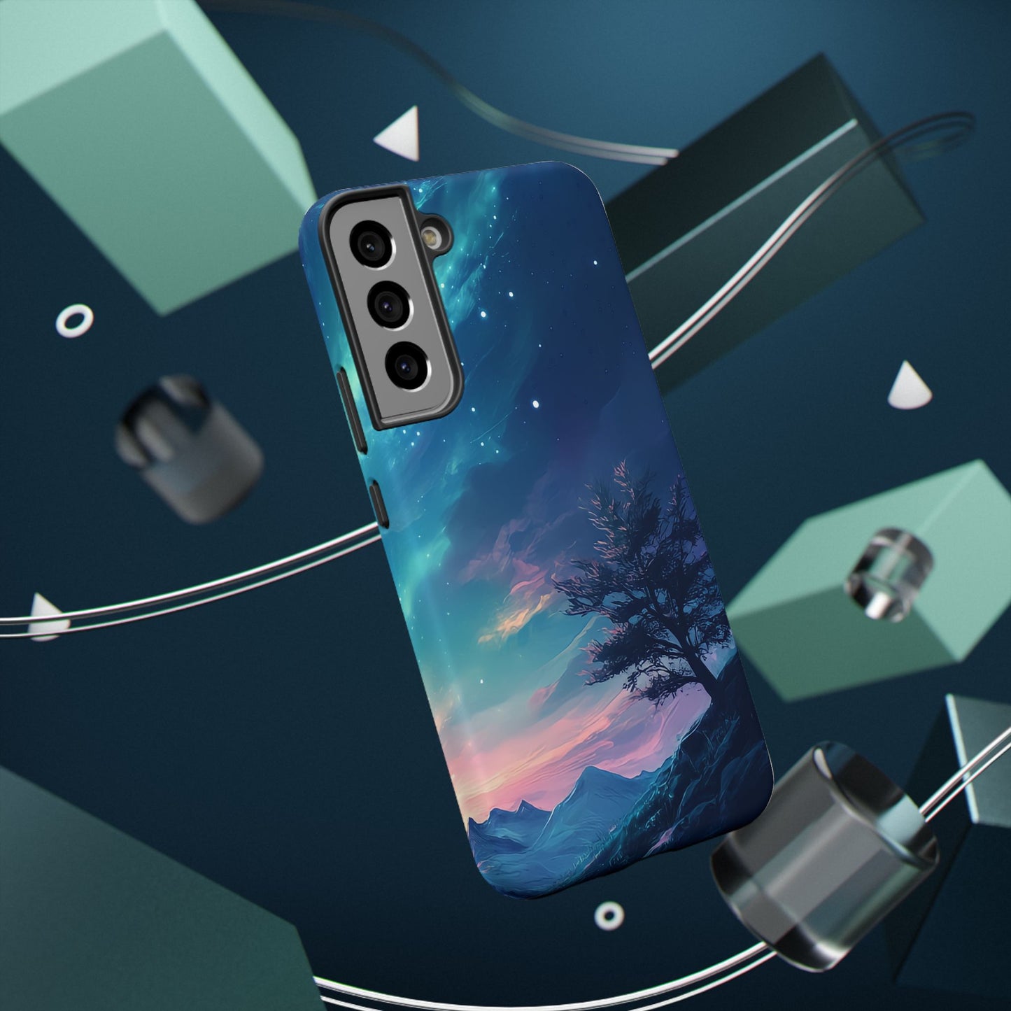 Stunning Galaxy Tree Impact-Resistant Phone Case