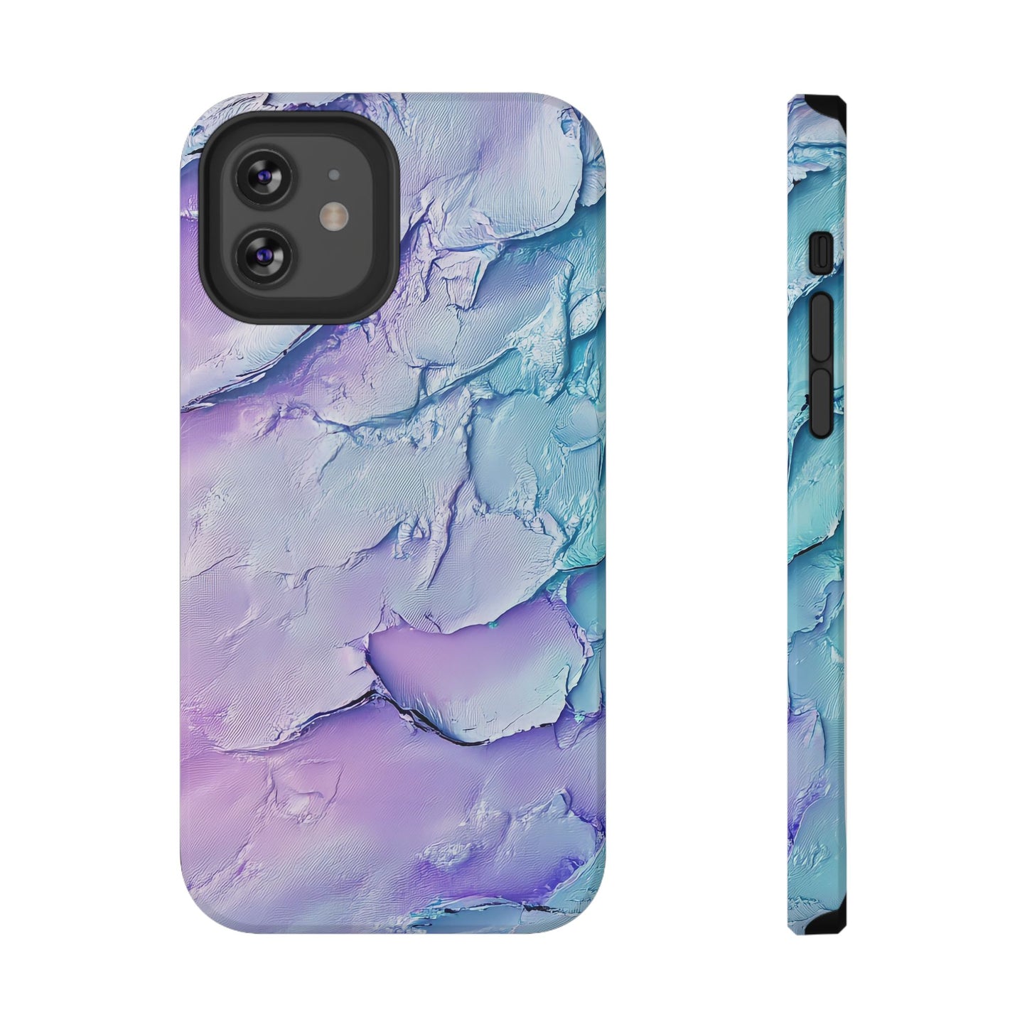 Vibrant Impact-Resistant Phone Case - Colorful Texture Design