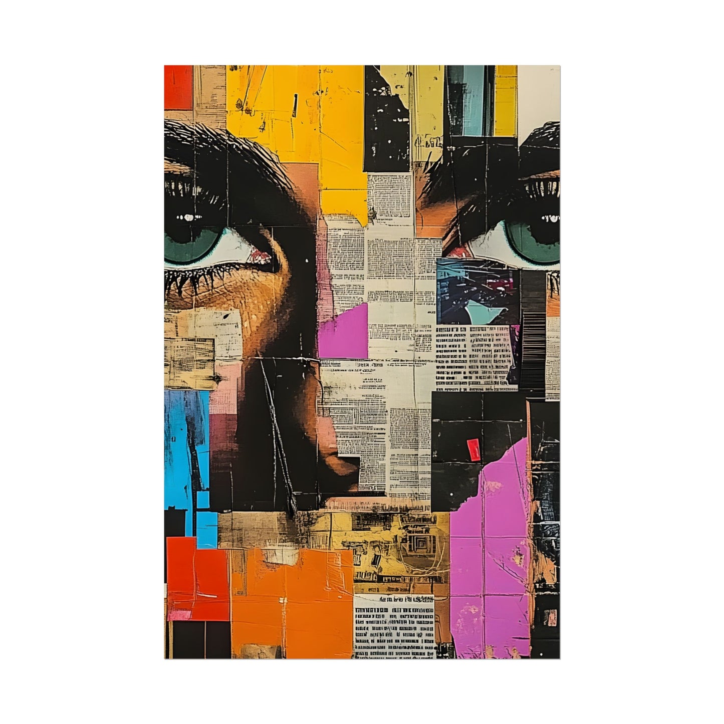 Wall Art Poster - Retro Pop Culture Woman 14 Comic Book Style