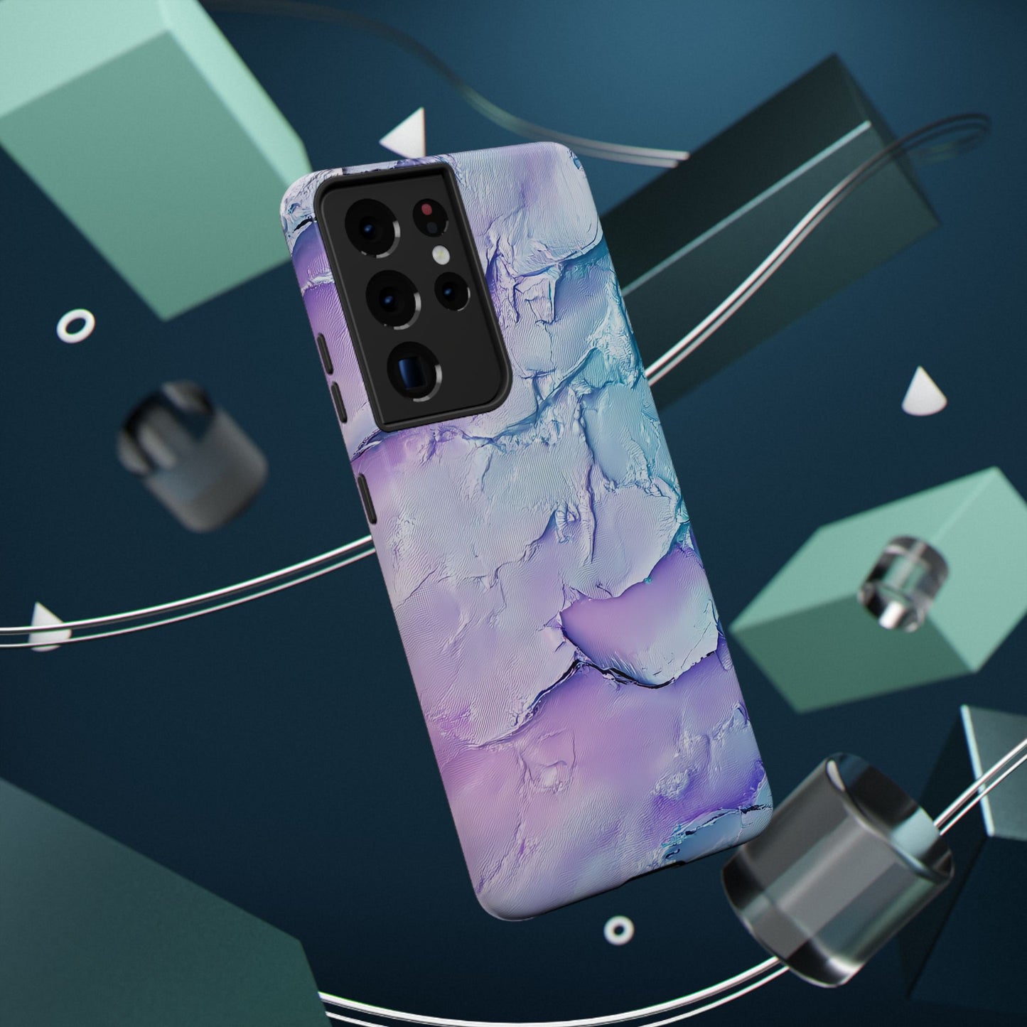 Vibrant Impact-Resistant Phone Case - Colorful Texture Design