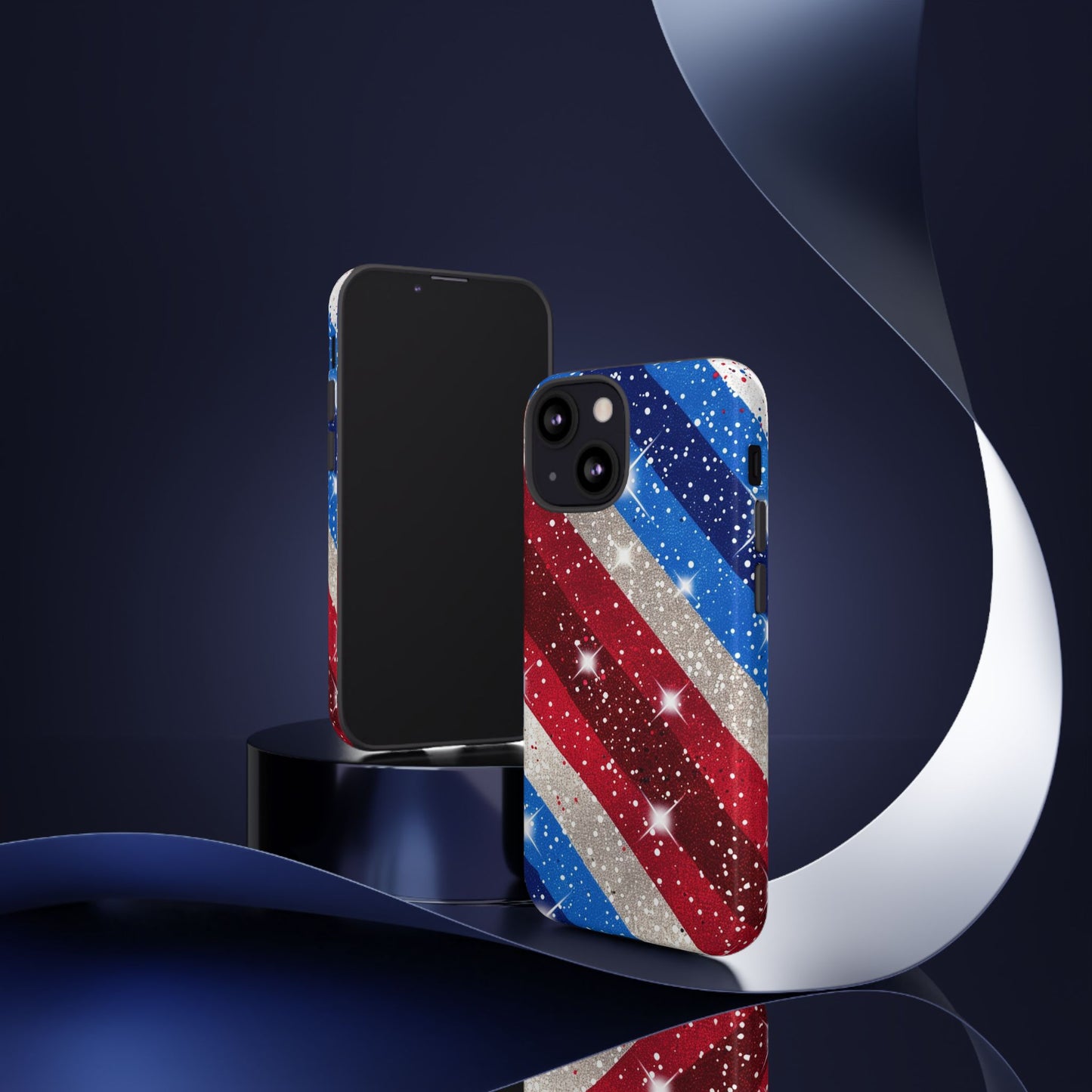 Glittery Patriotic Phone Case - Tough Cases