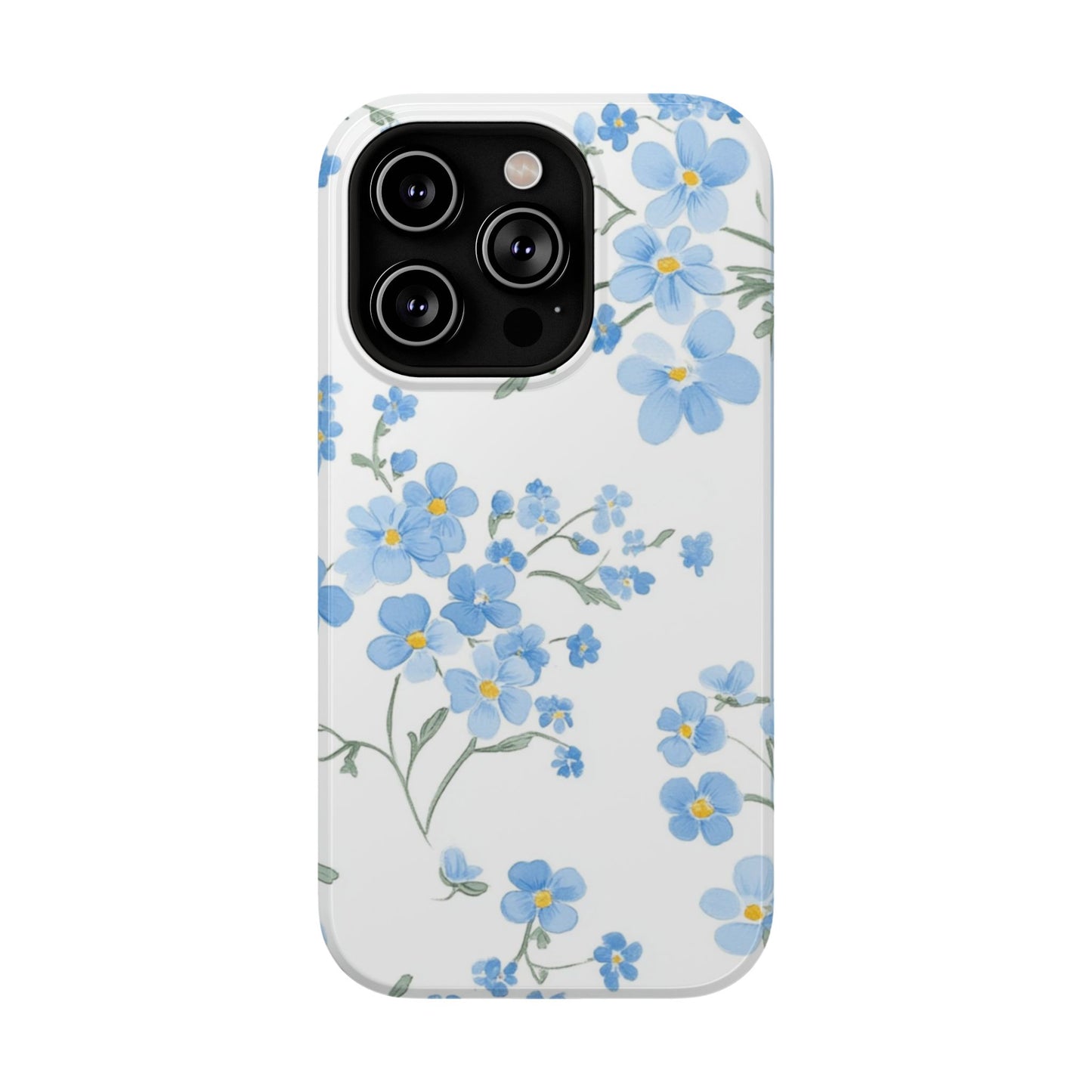 Blue Flower Design Floral Phone Case