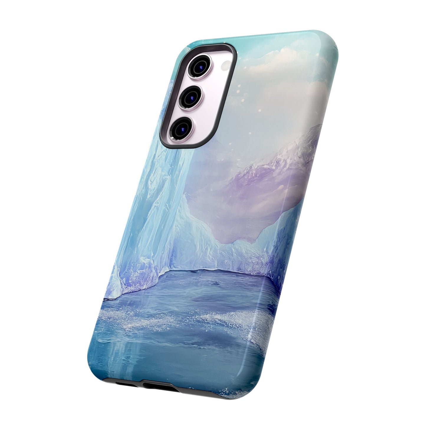 Artistic Phone Case with Iceberg Design