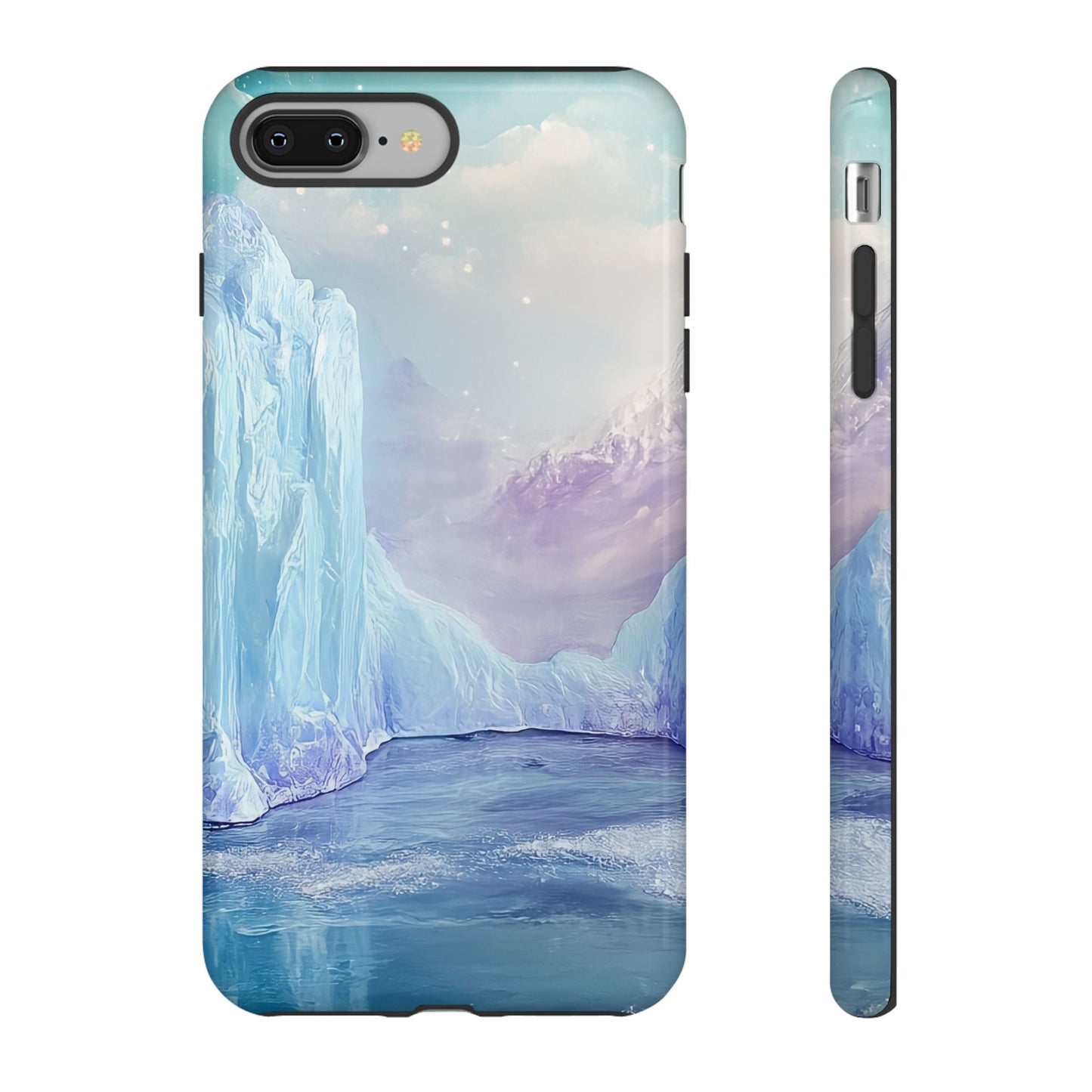 Artistic Phone Case with Iceberg Design