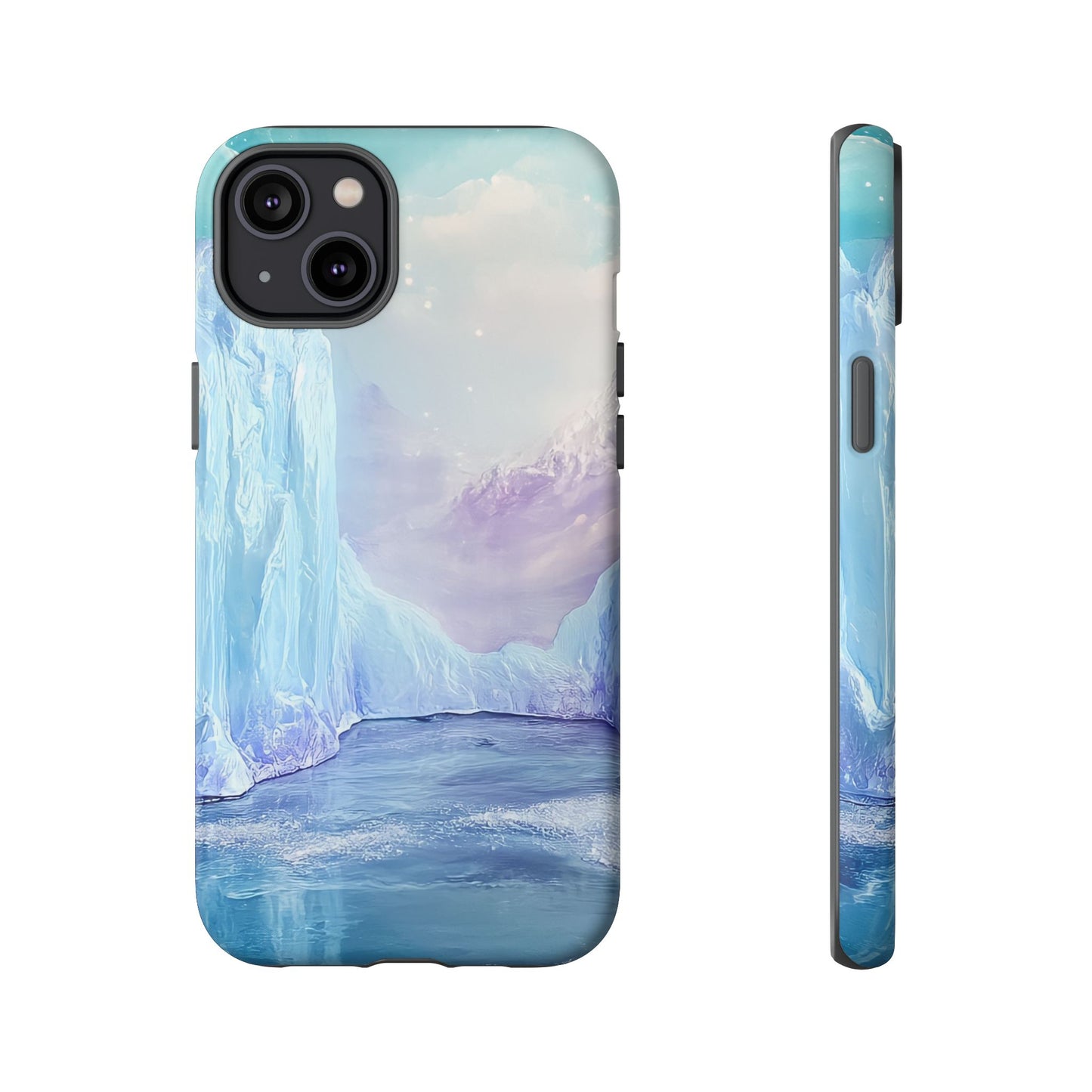 Artistic Phone Case with Iceberg Design