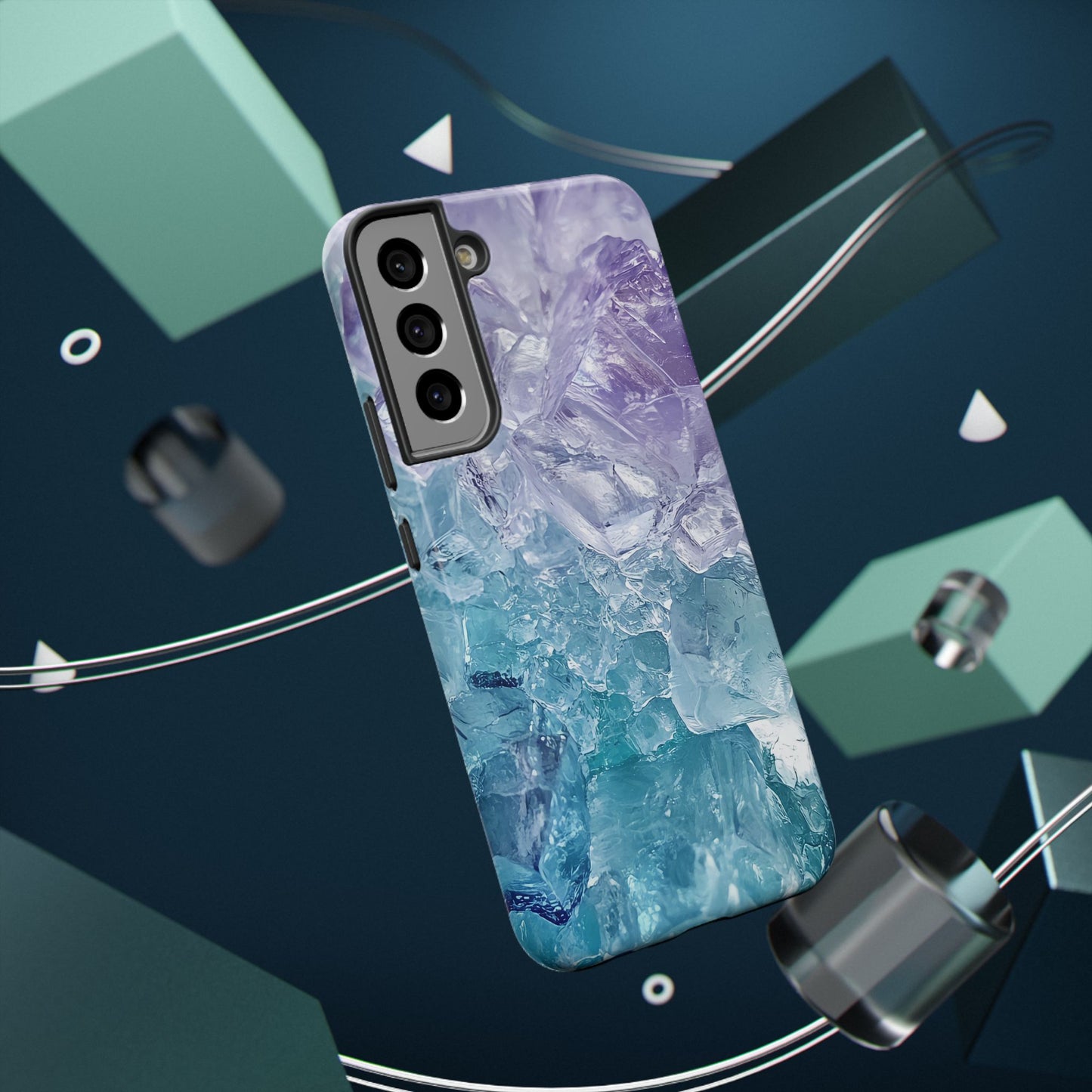 Crystal-Patterned Impact-Resistant Phone Case | Stylish Protection for Adventurers