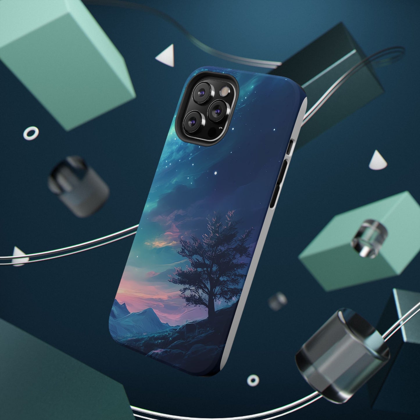 Stunning Galaxy Tree Impact-Resistant Phone Case