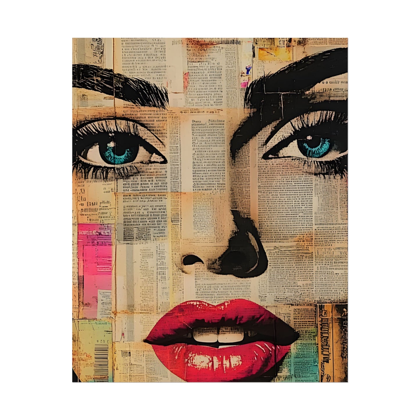 Retro Pop Culture Woman Poster 13 , Comic Wall Art
