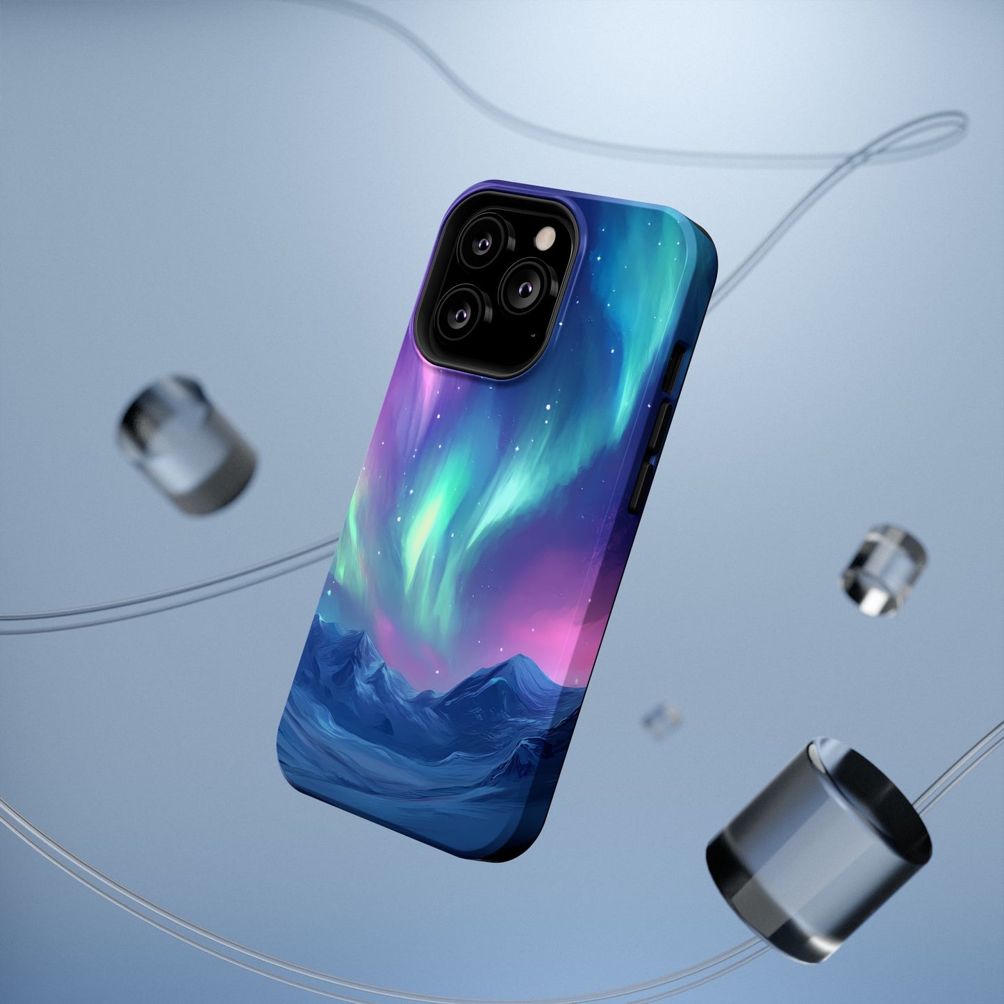 Aurora Borealis Impact-Resistant Phone Case - Colorful Northern Lights Design-2