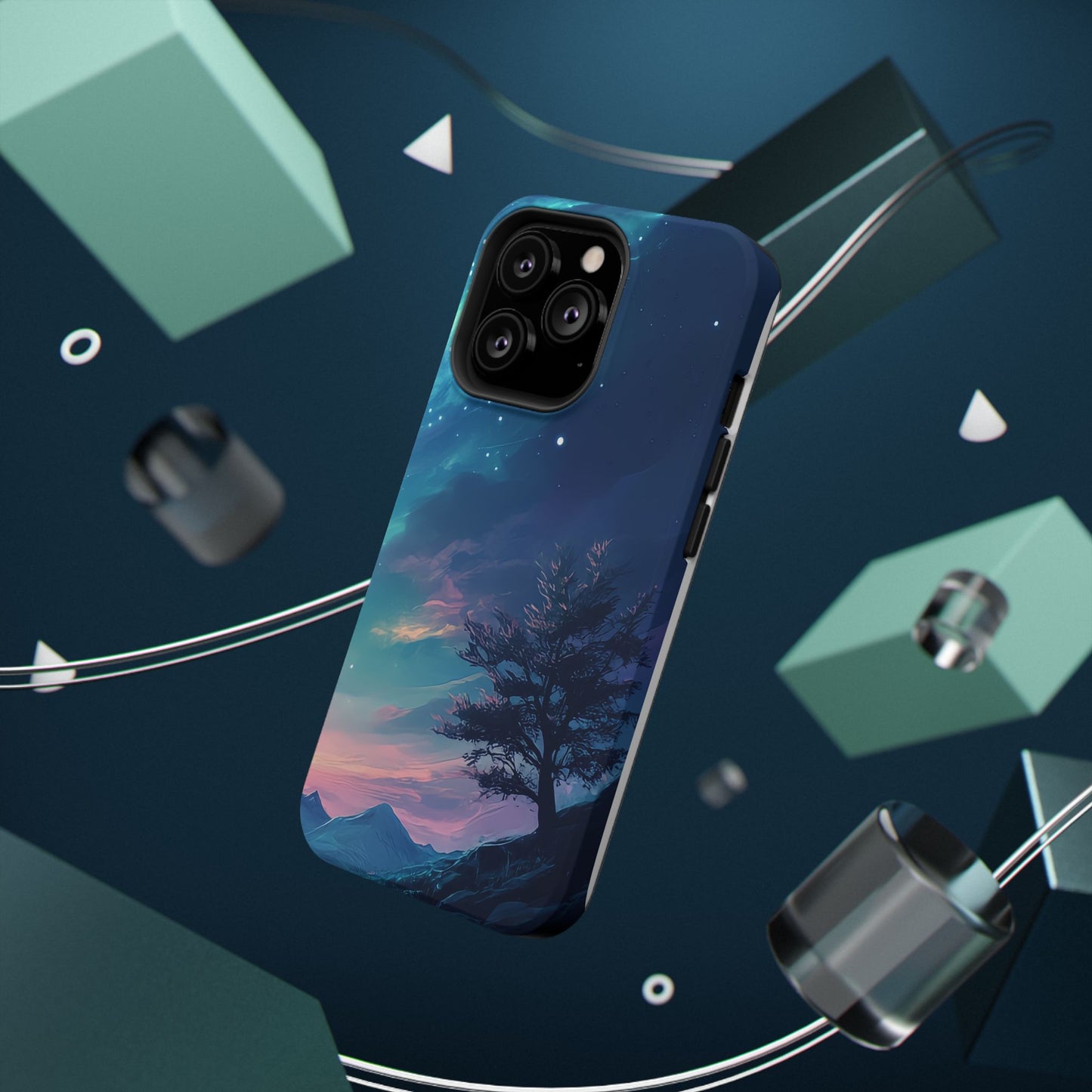 Stunning Galaxy Tree Impact-Resistant Phone Case