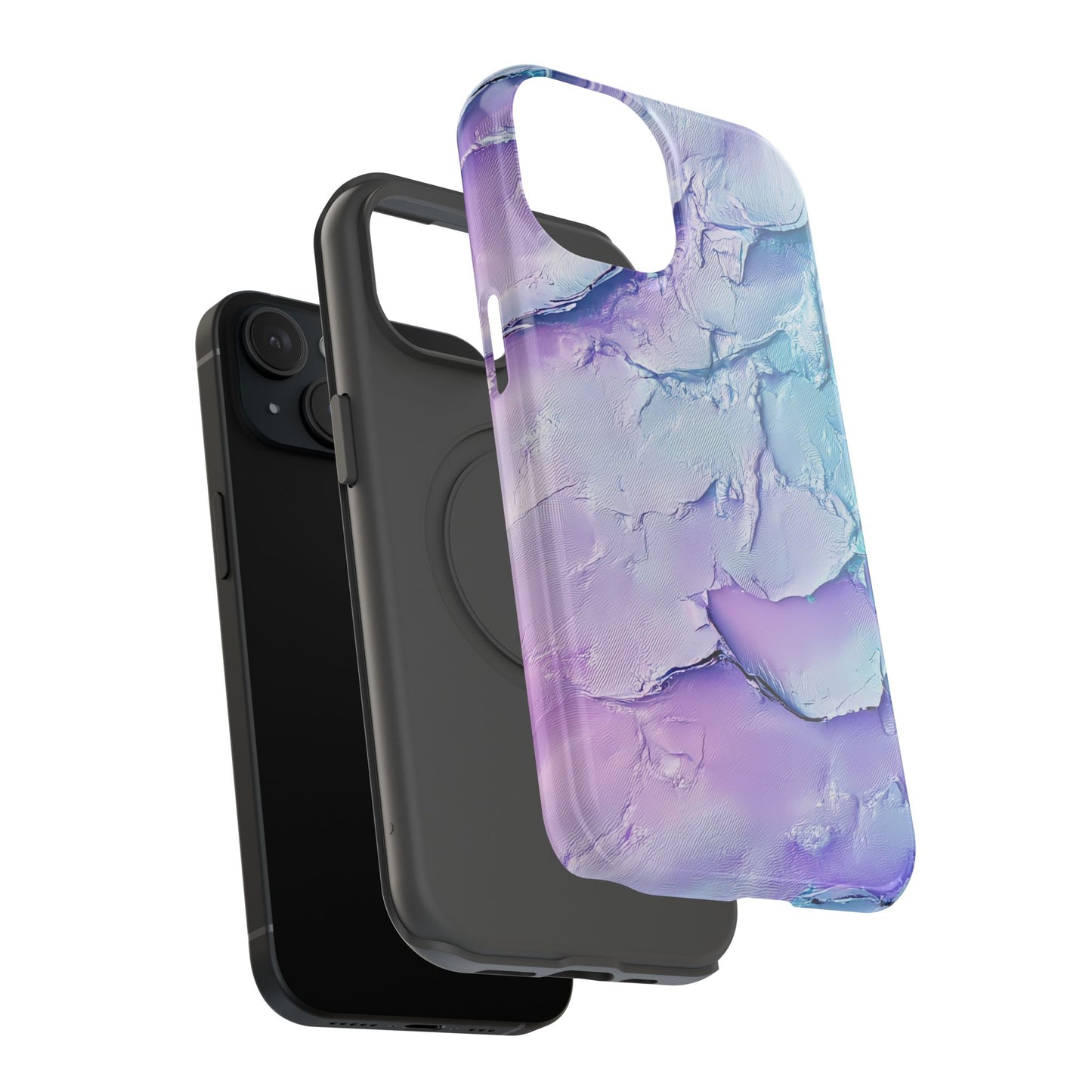 Vibrant Impact-Resistant Phone Case - Colorful Texture Design