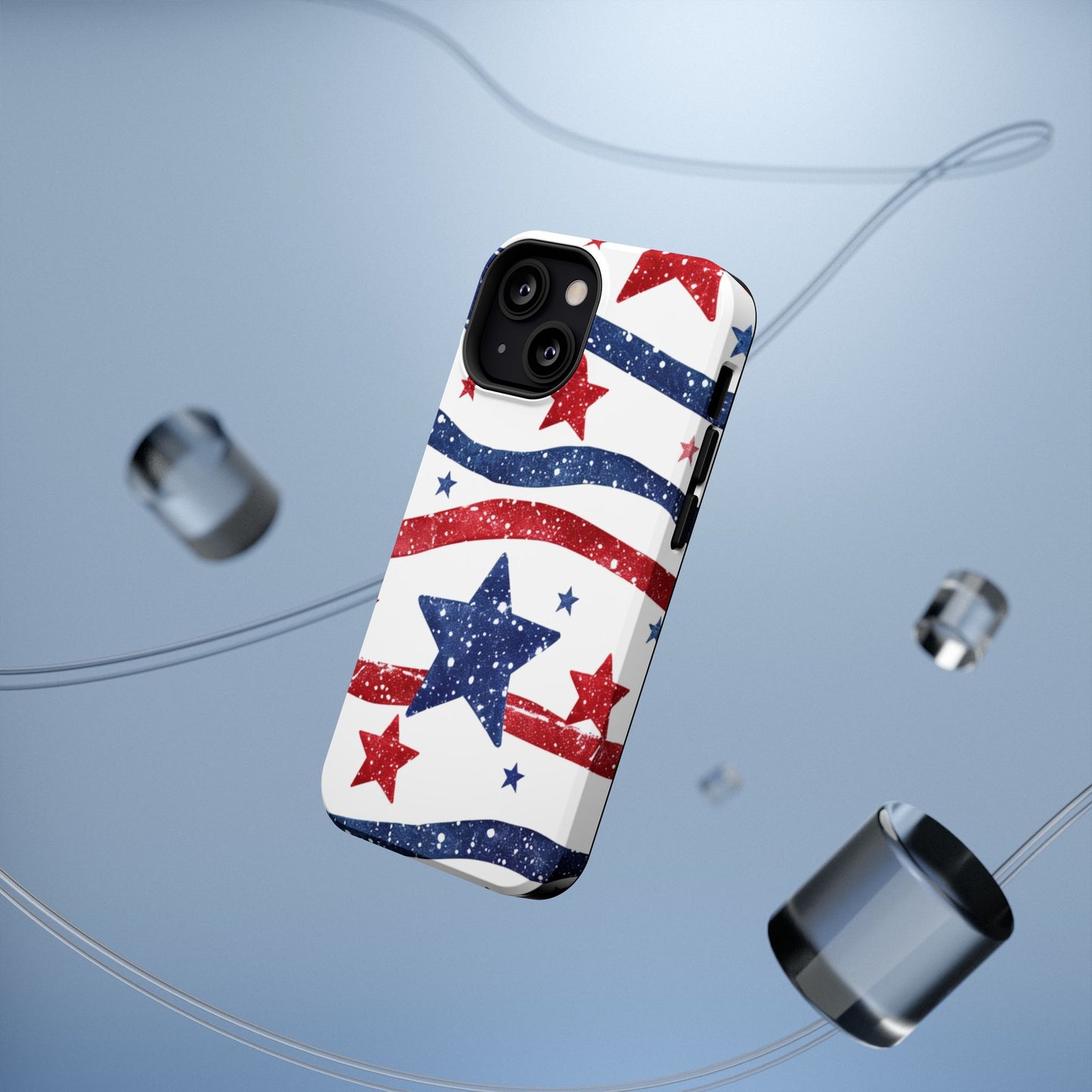 Stars & Stripes Design Impact-Resistant Phone Case