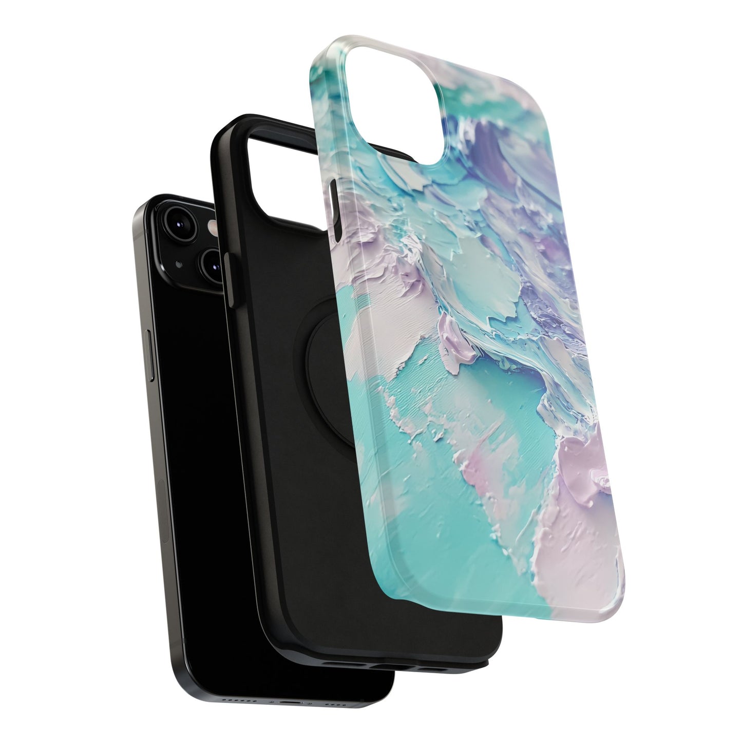 Aqua Abstract Impact-Resistant Phone Case