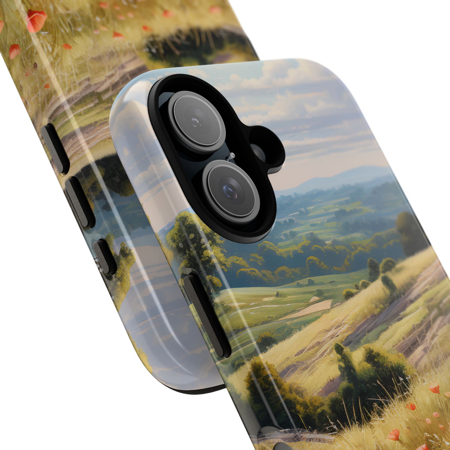 Phone Case with Beautiful Poppy Field Design