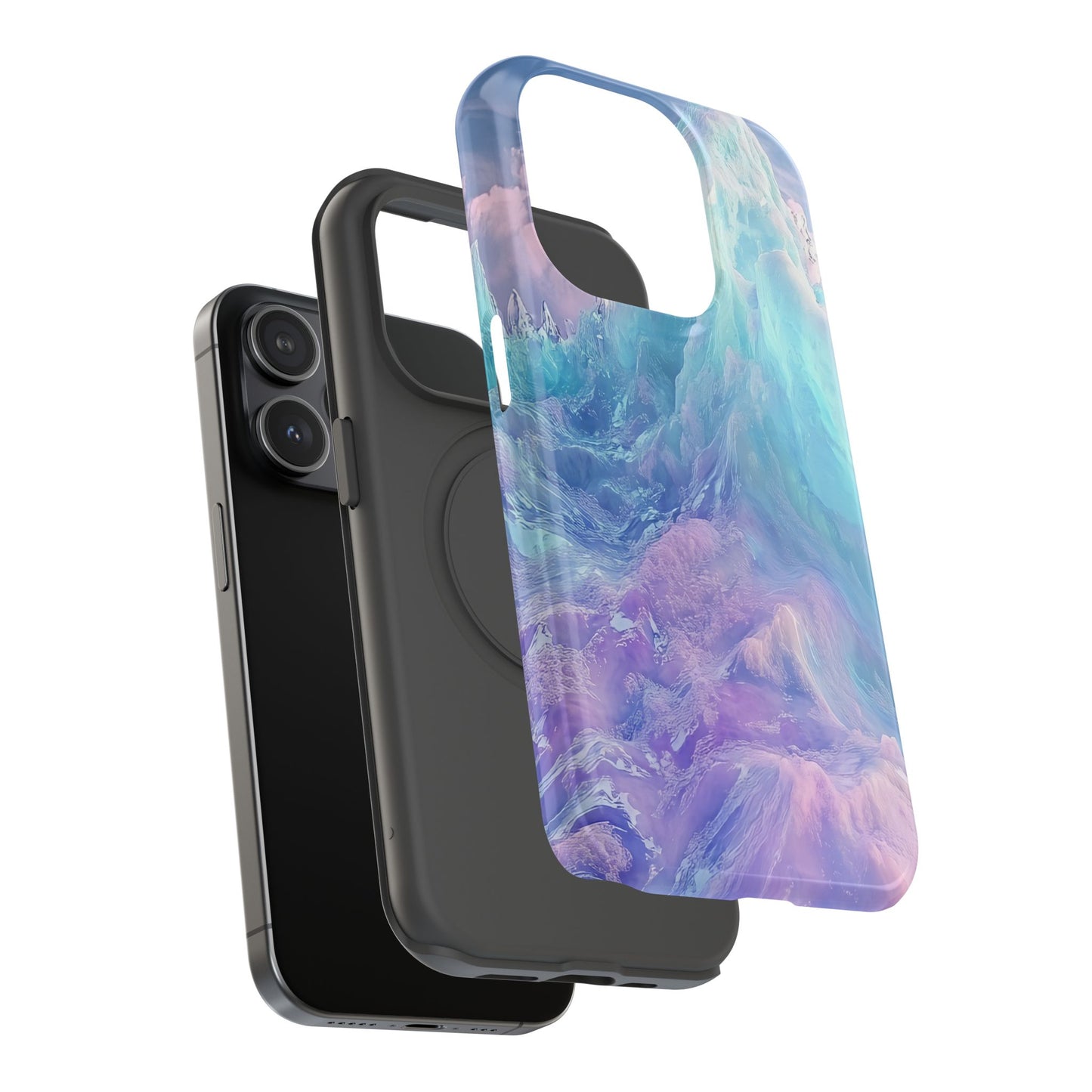 Phone Case - Colorful Abstract Waves Design