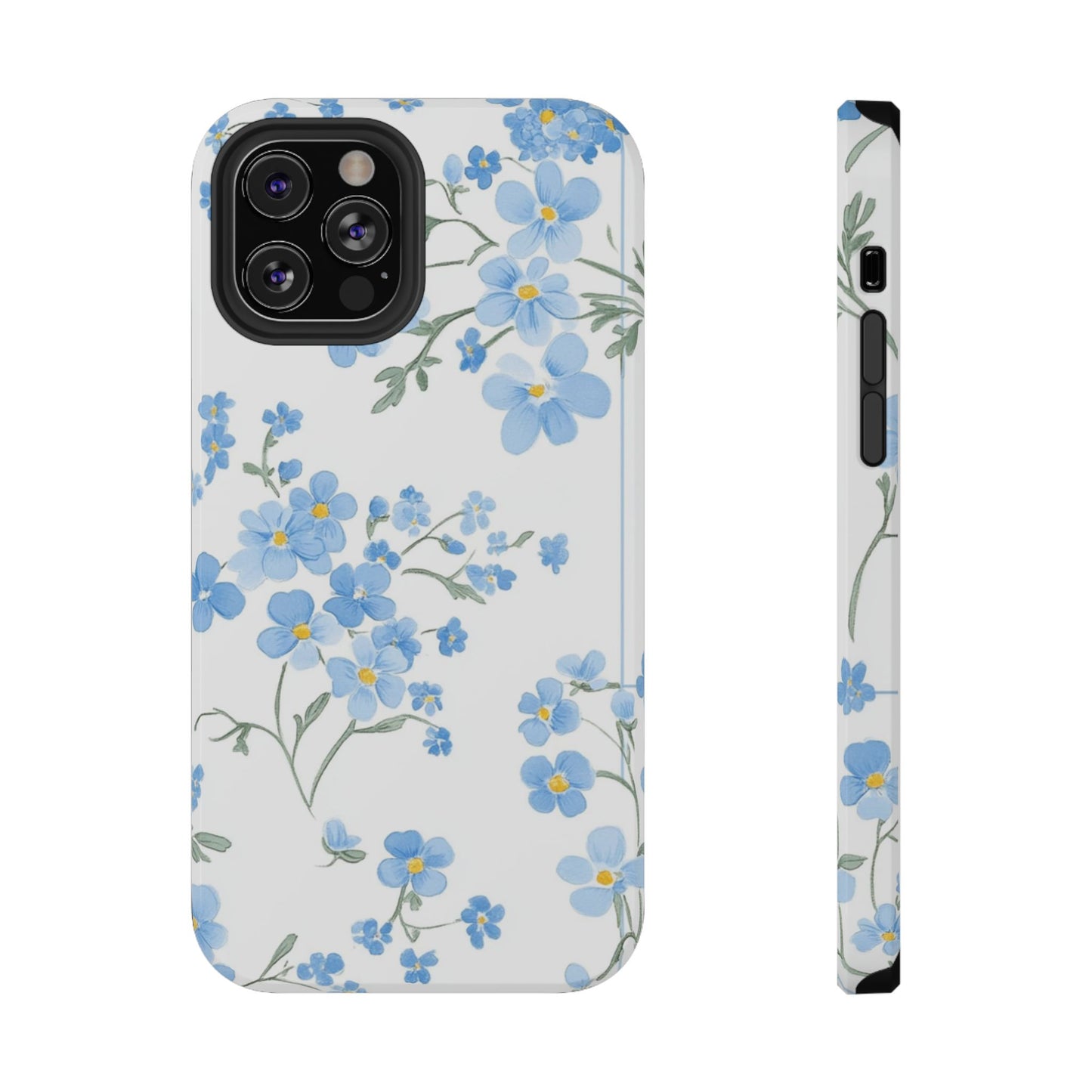 Blue Flower Design Floral Phone Case