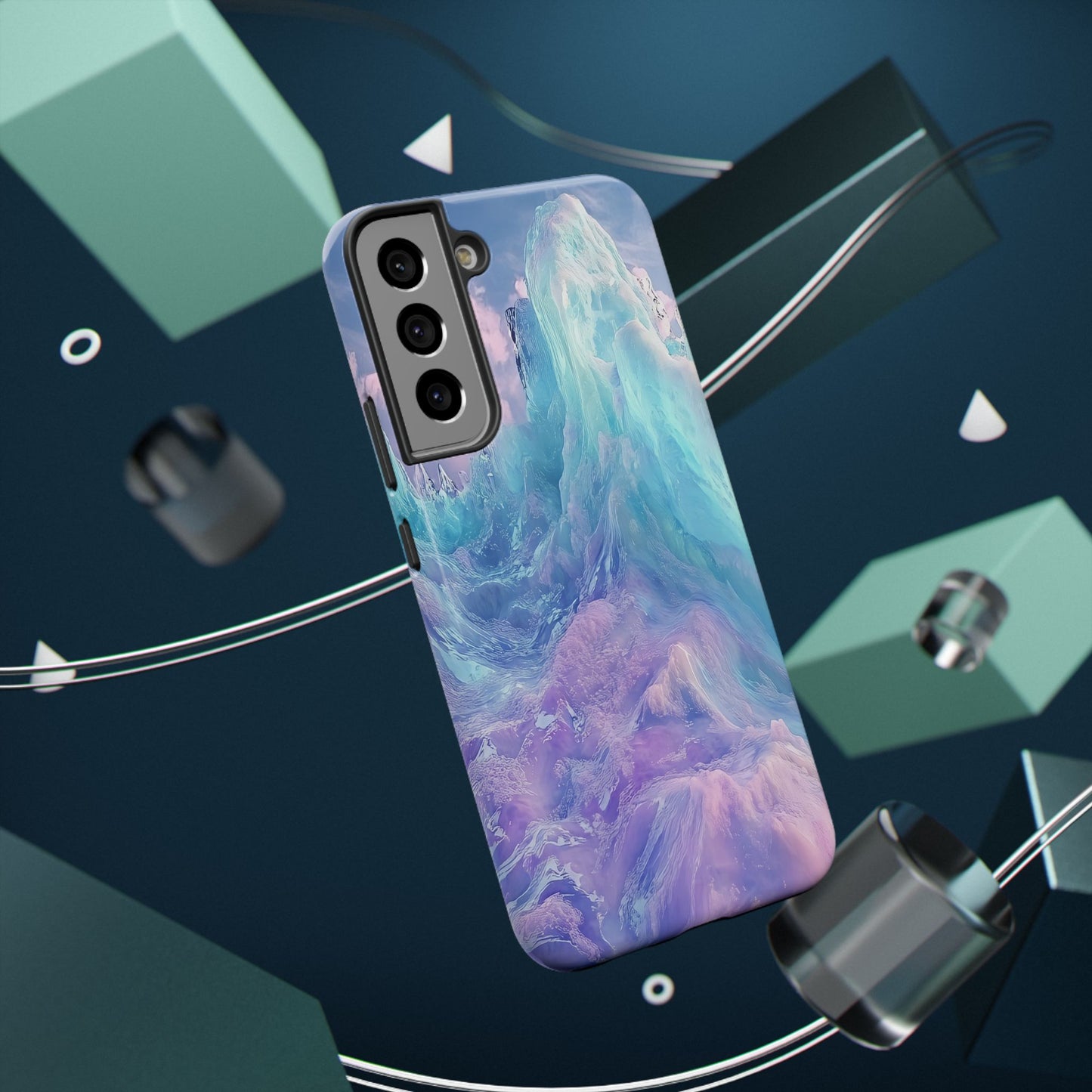 Phone Case - Colorful Abstract Waves Design