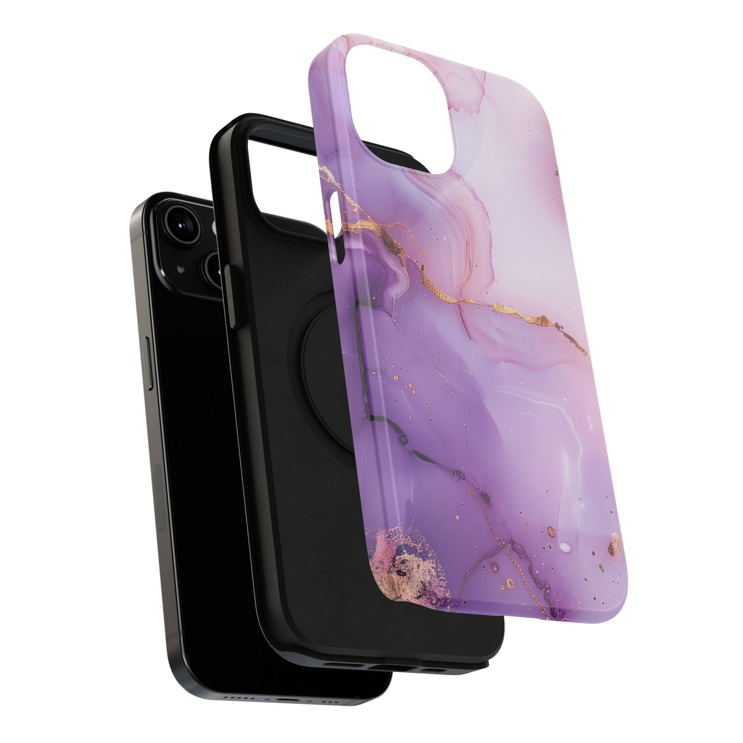 Elegant Purple Marble iPhone Case