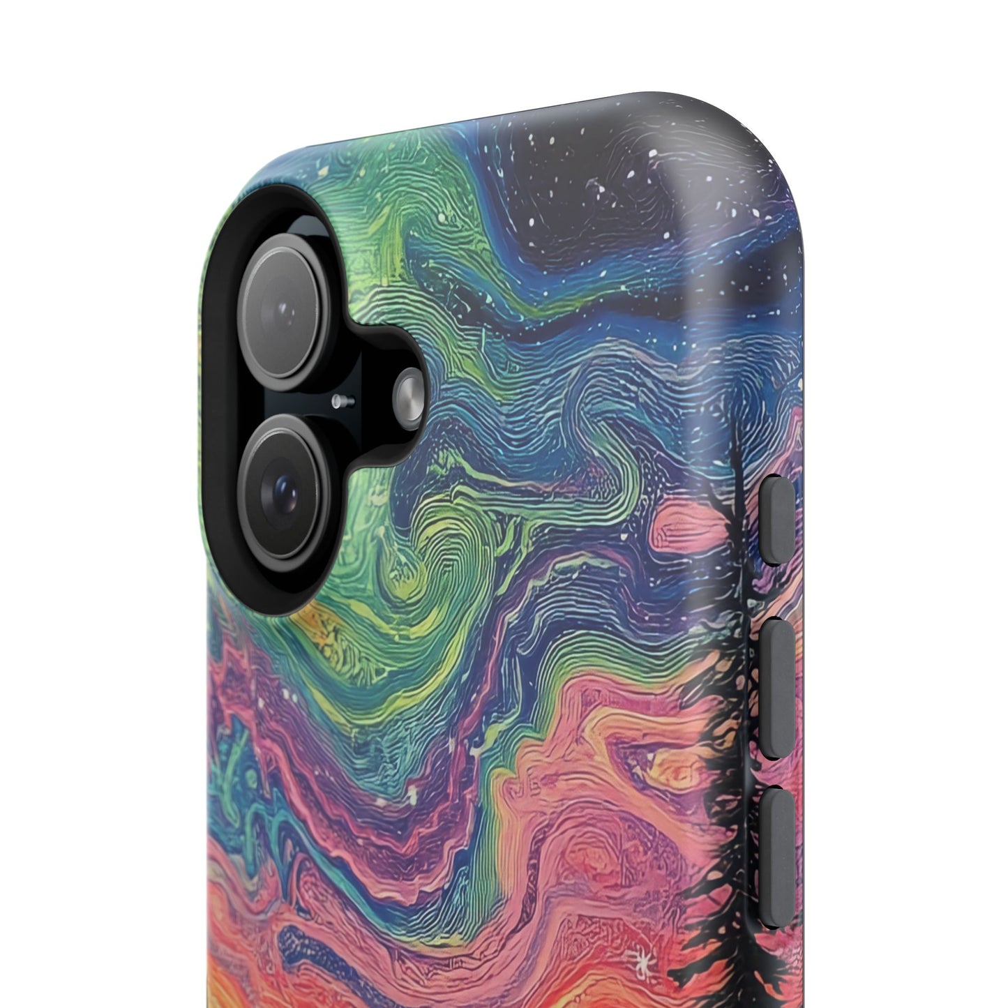 Nature-Inspired Impact-Resistant Phone Case - Vibrant Galaxy Sky Design