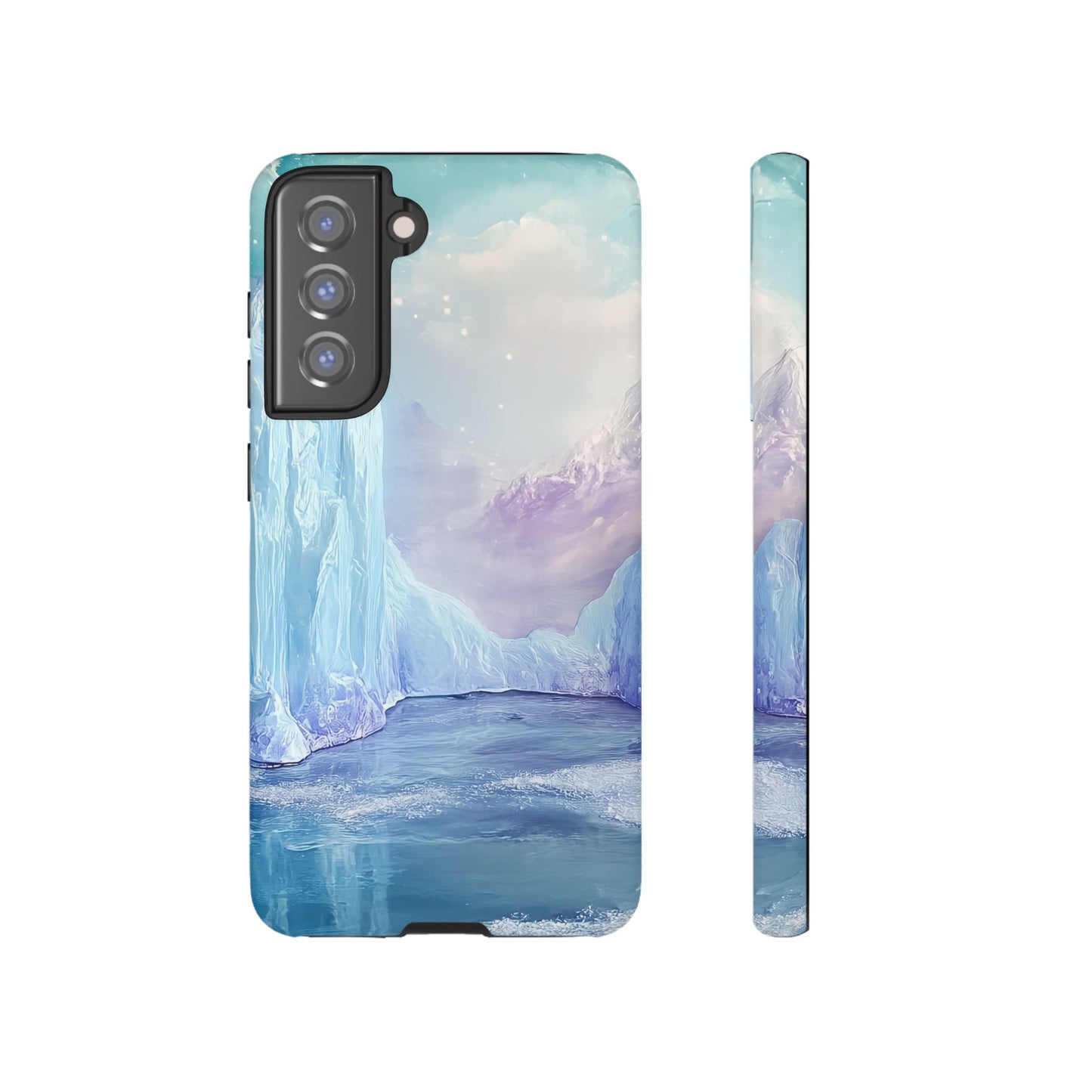 Artistic Phone Case with Iceberg Design