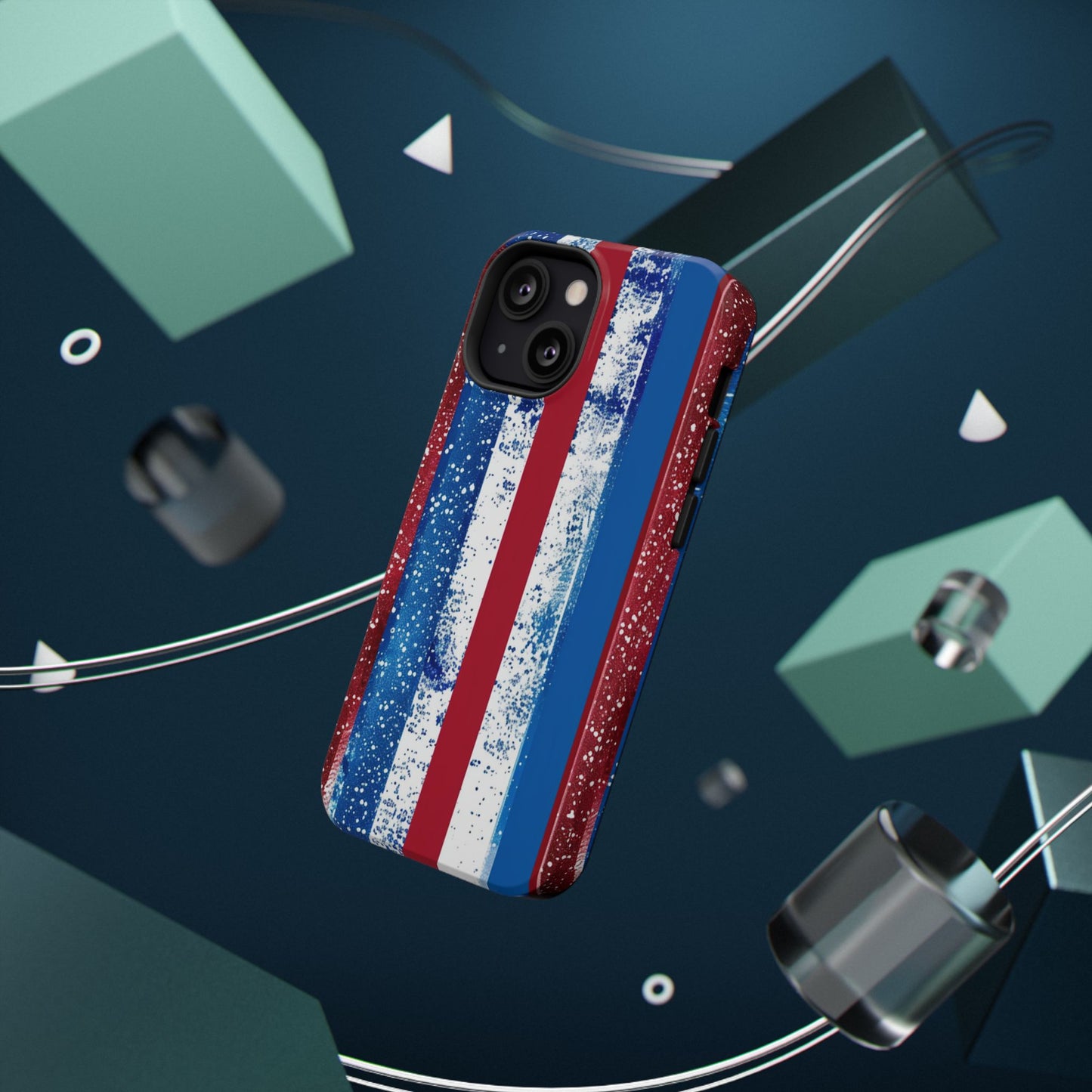 Patriotic Stripes Impact-Resistant Phone Case