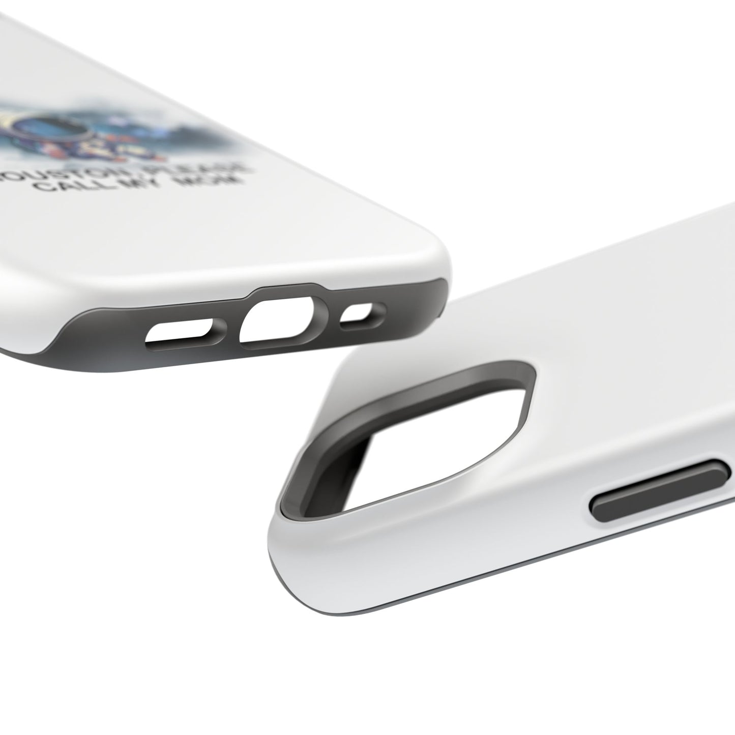 Astronaut Phone Case - "Houston, Please Call My Mom" Impact-Resistant Cover for Space Lovers