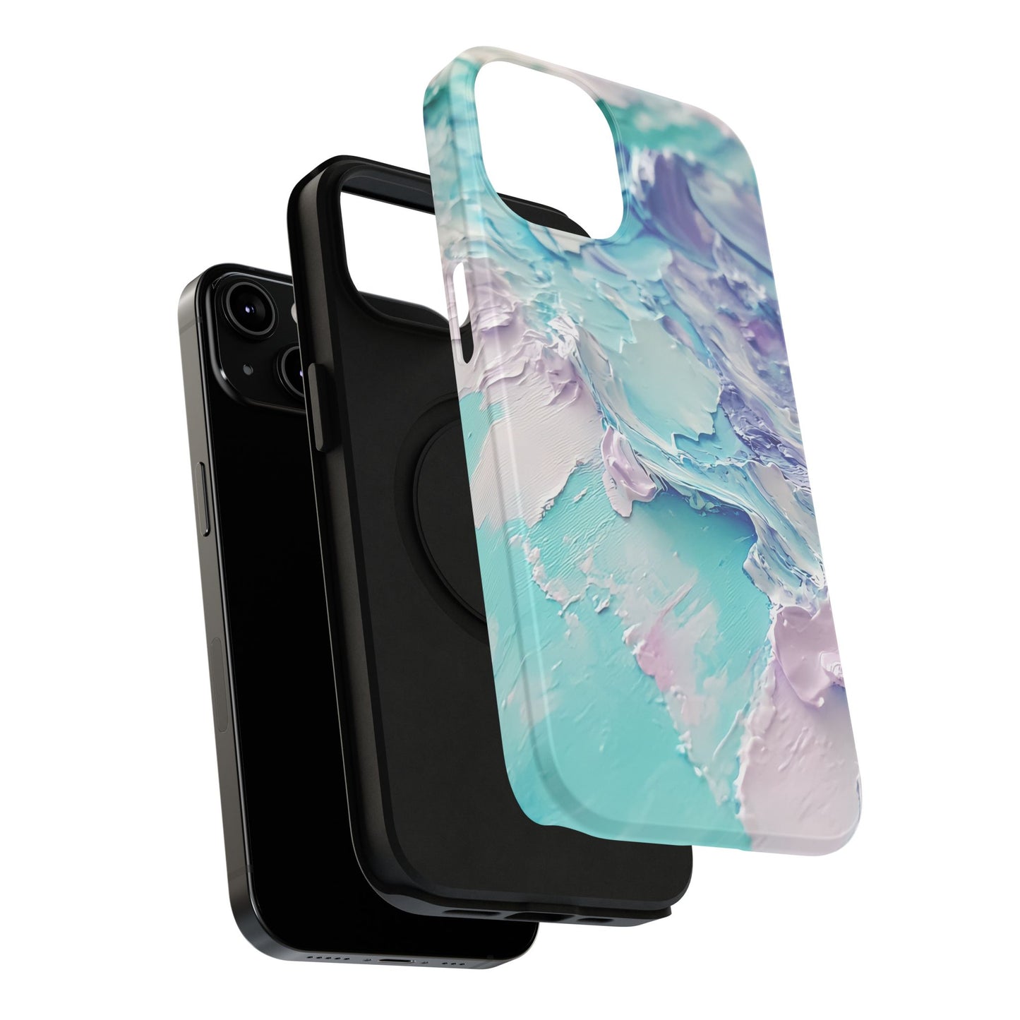 Aqua Abstract Impact-Resistant Phone Case