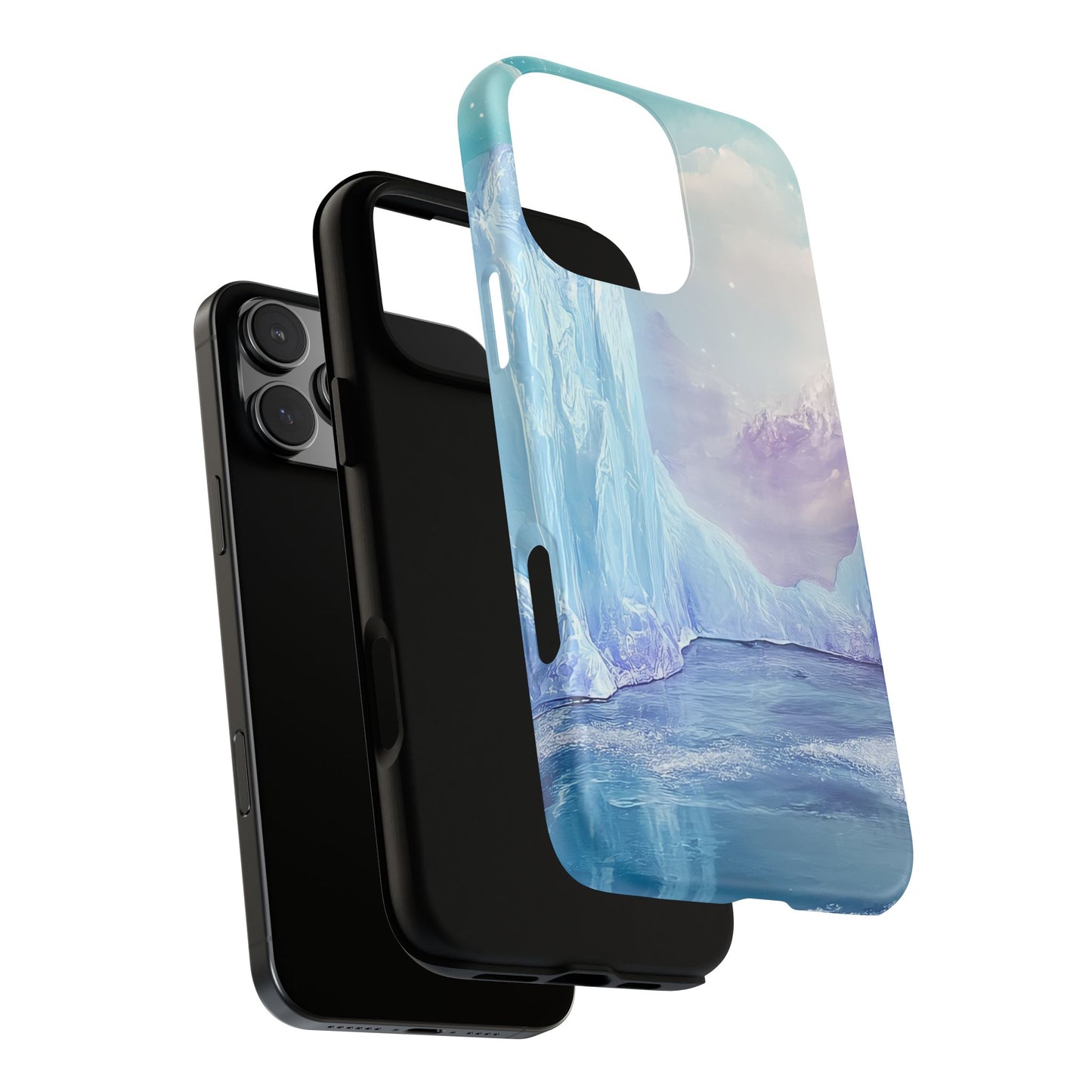 Artistic Phone Case with Iceberg Design