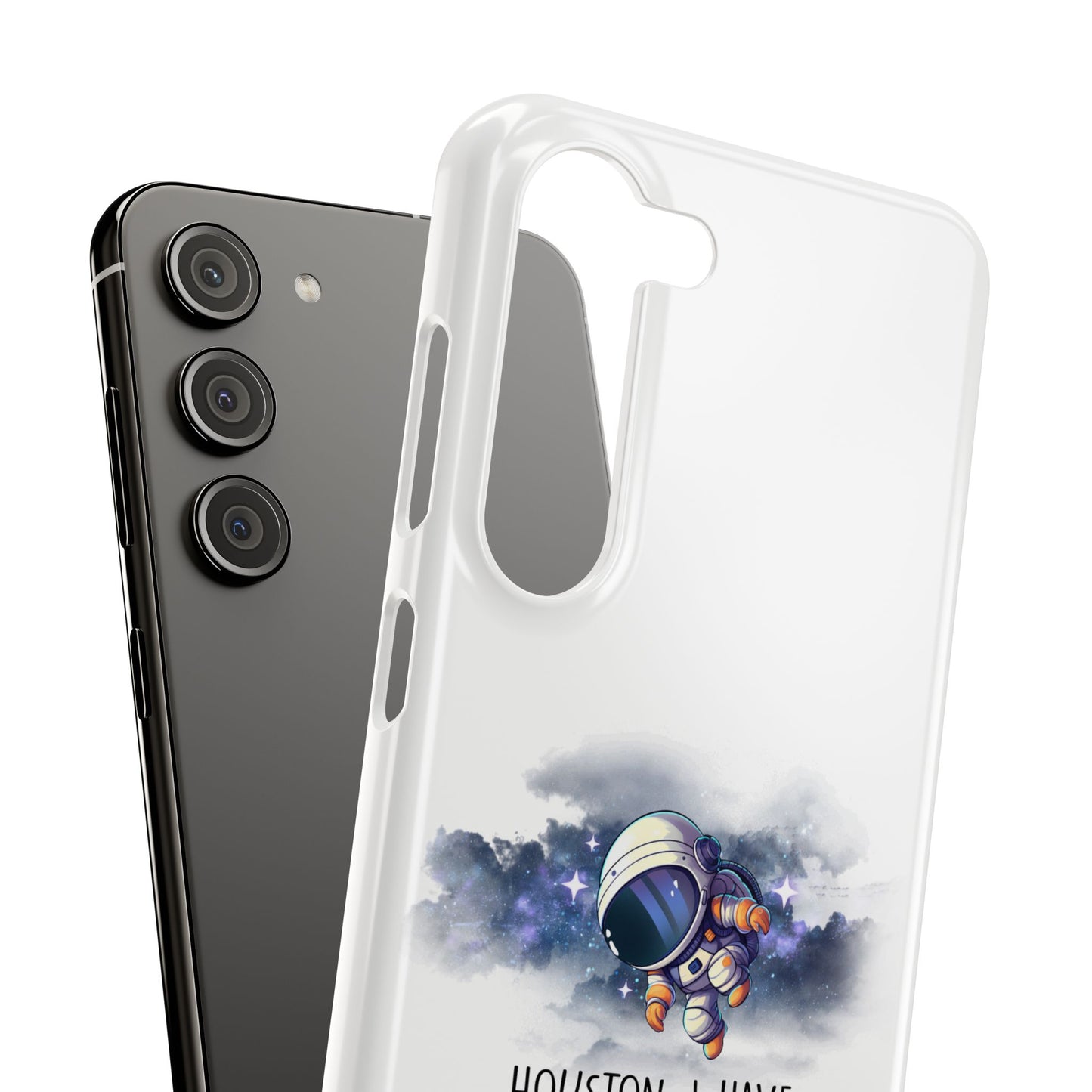 Houston, I Have So Many Problems Slim Phone Case | Cute Astronaut Design | Gift for Space Lovers