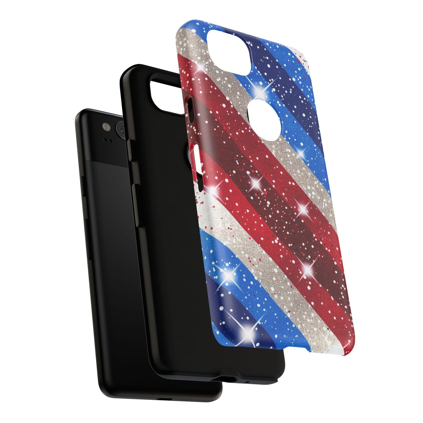 Glittery Patriotic Phone Case - Tough Cases