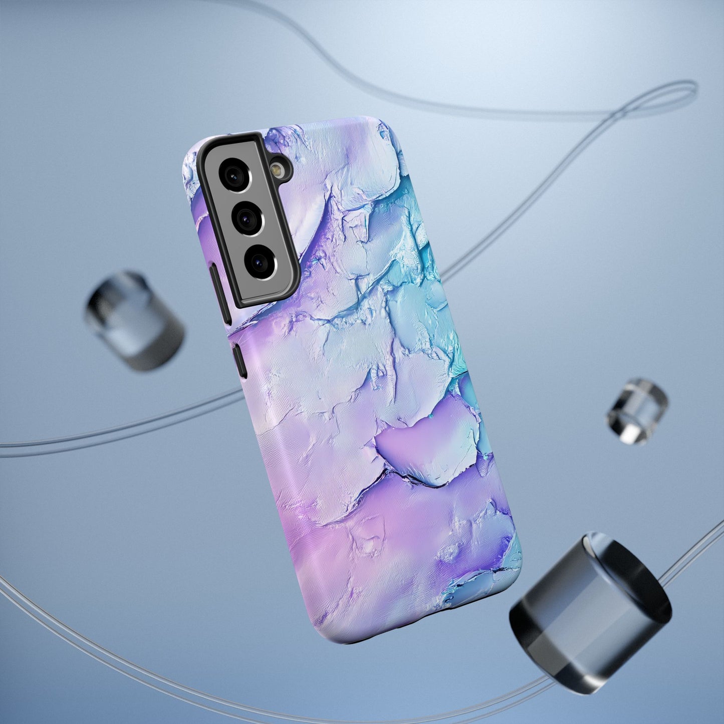 Vibrant Impact-Resistant Phone Case - Colorful Texture Design
