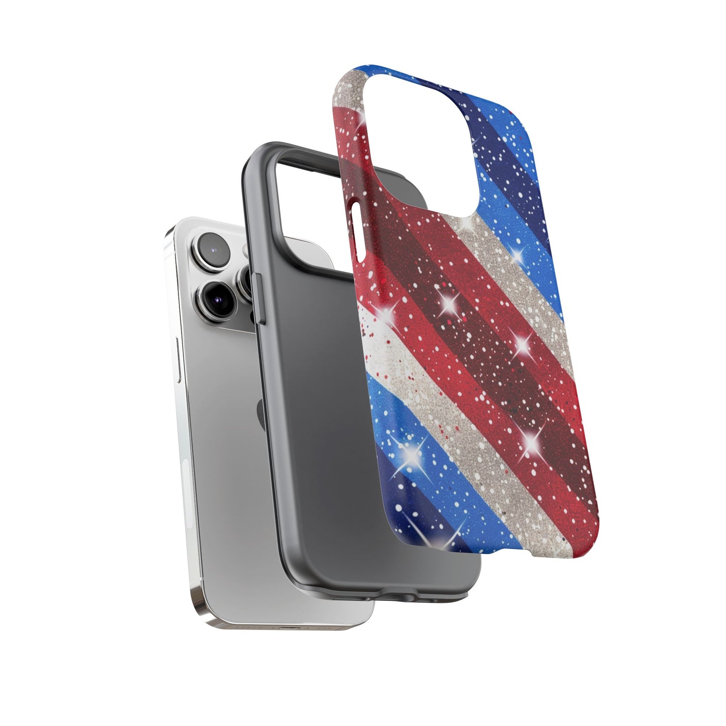 Glittery Patriotic Phone Case - Tough Cases