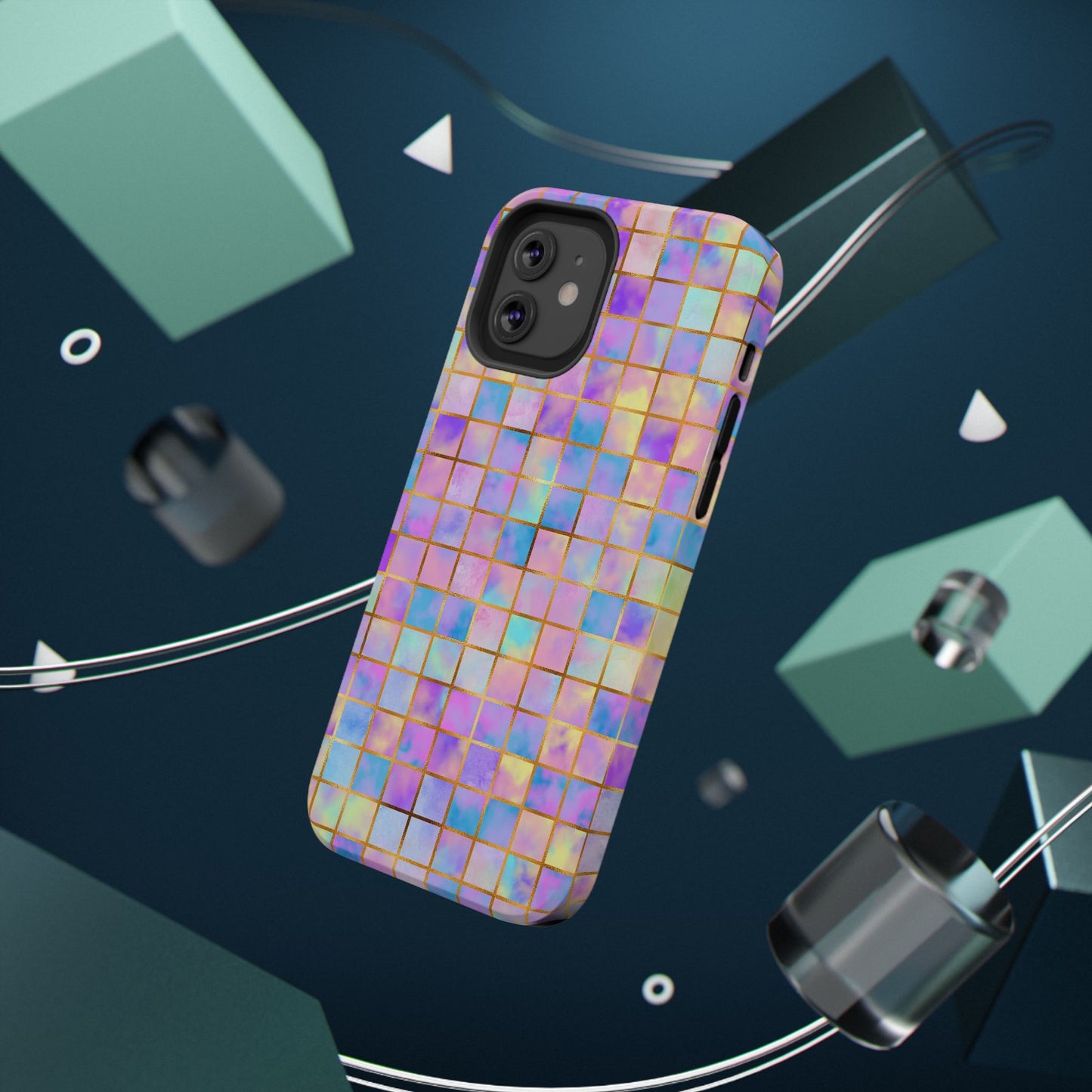 Colorful Mosaic Impact-Resistant Phone Case
